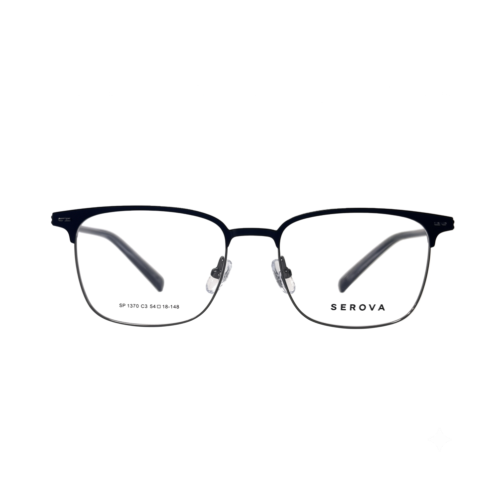 【SEROVA】SP1370 C3 眉框光學眼鏡♦(槍/霧黑)