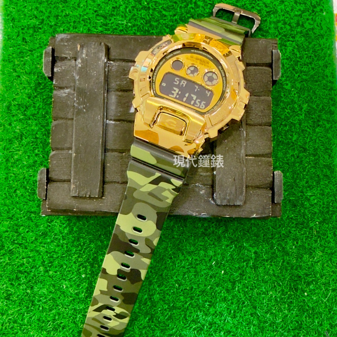 【G-SHOCK】  Bold Camo 迷彩金系列手錶GM-6900CMG-3D 49.7mm 現代鐘錶