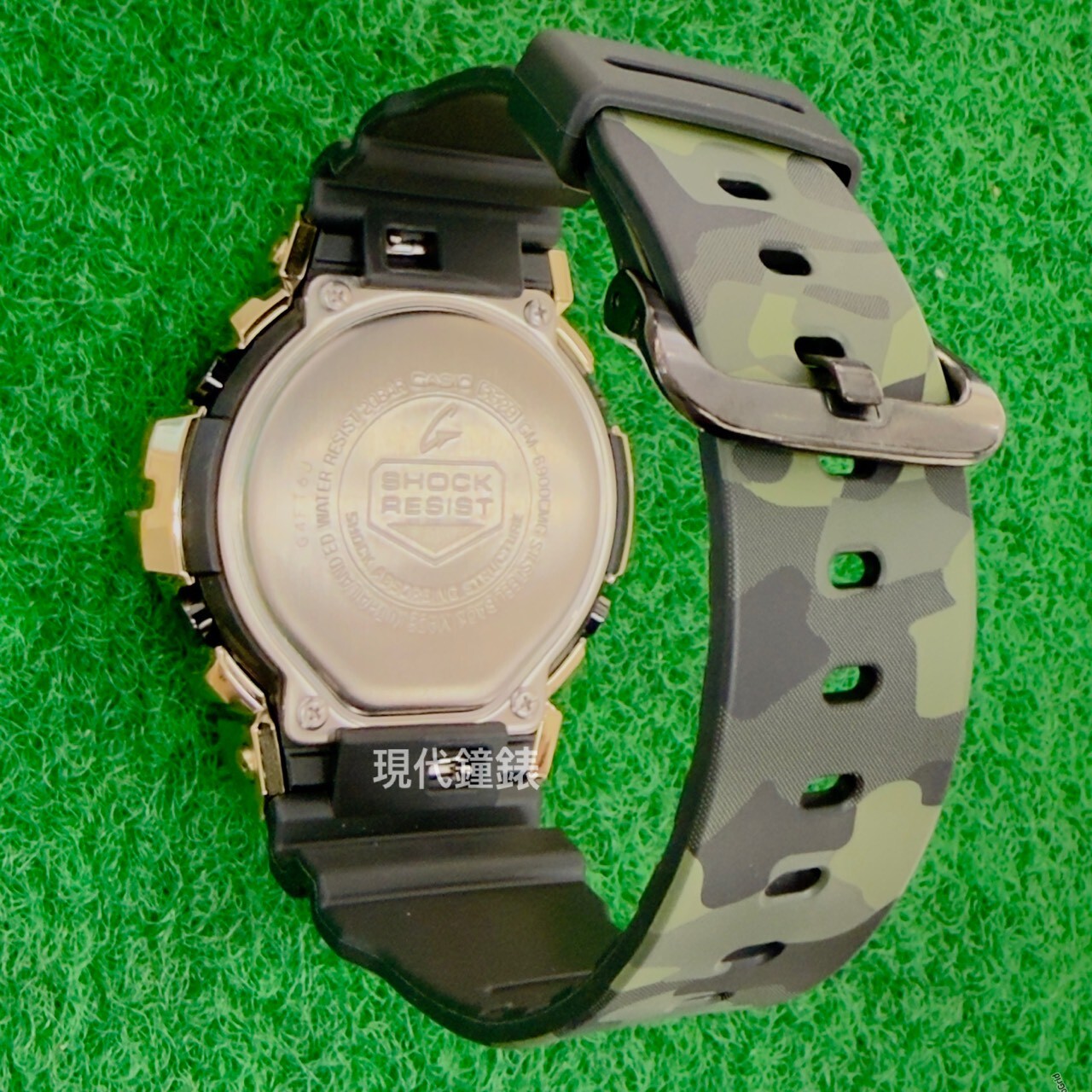 【G-SHOCK】  Bold Camo 迷彩金系列手錶GM-6900CMG-3D 49.7mm 現代鐘錶