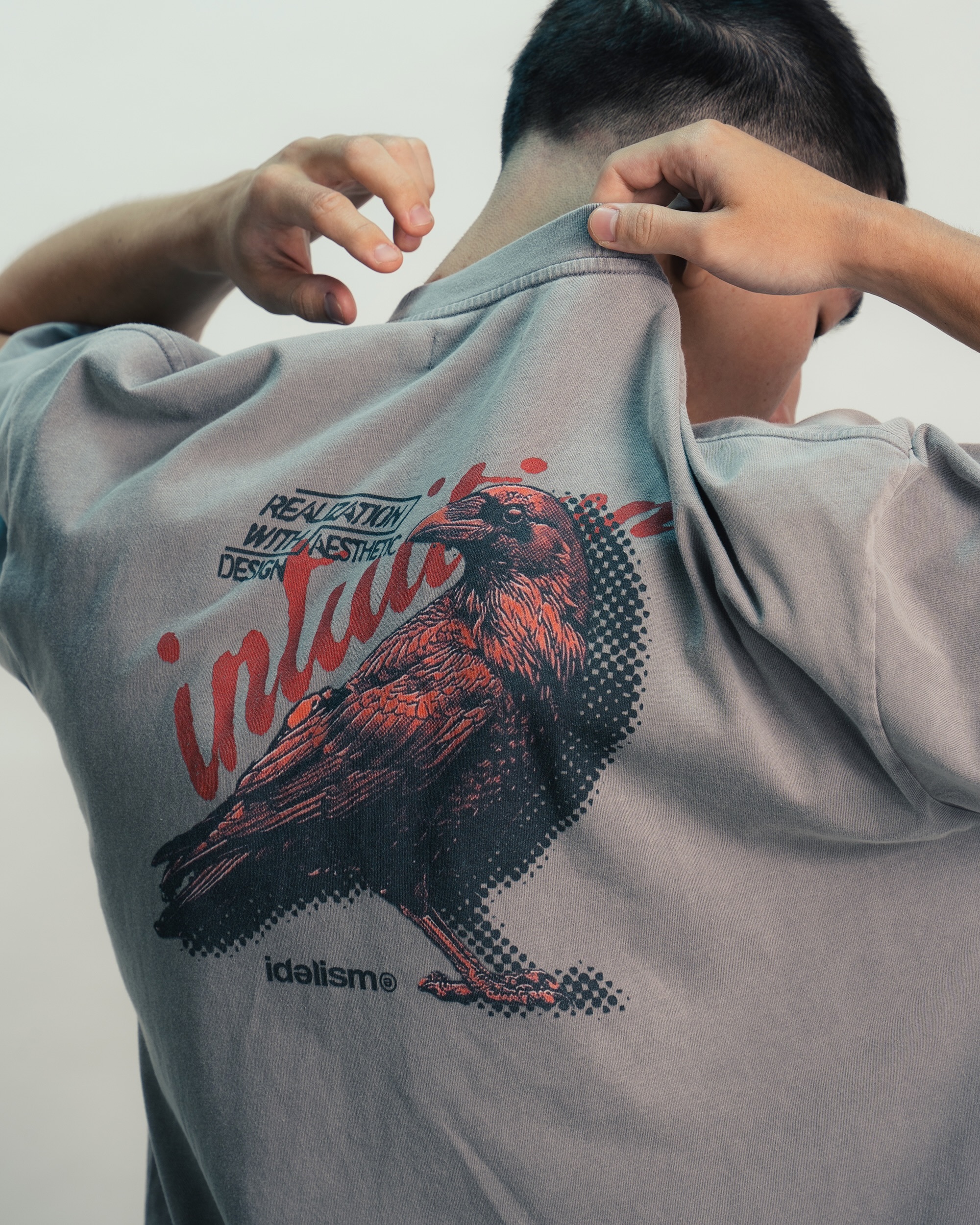 idealism 烏鴉水洗短T｜Crow Wash Tee（26SS）