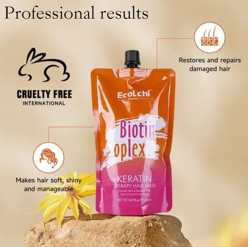 【直播】EcoLchi LX071402 Biotin Oplex 角蛋白深層修護髮膜 500ml