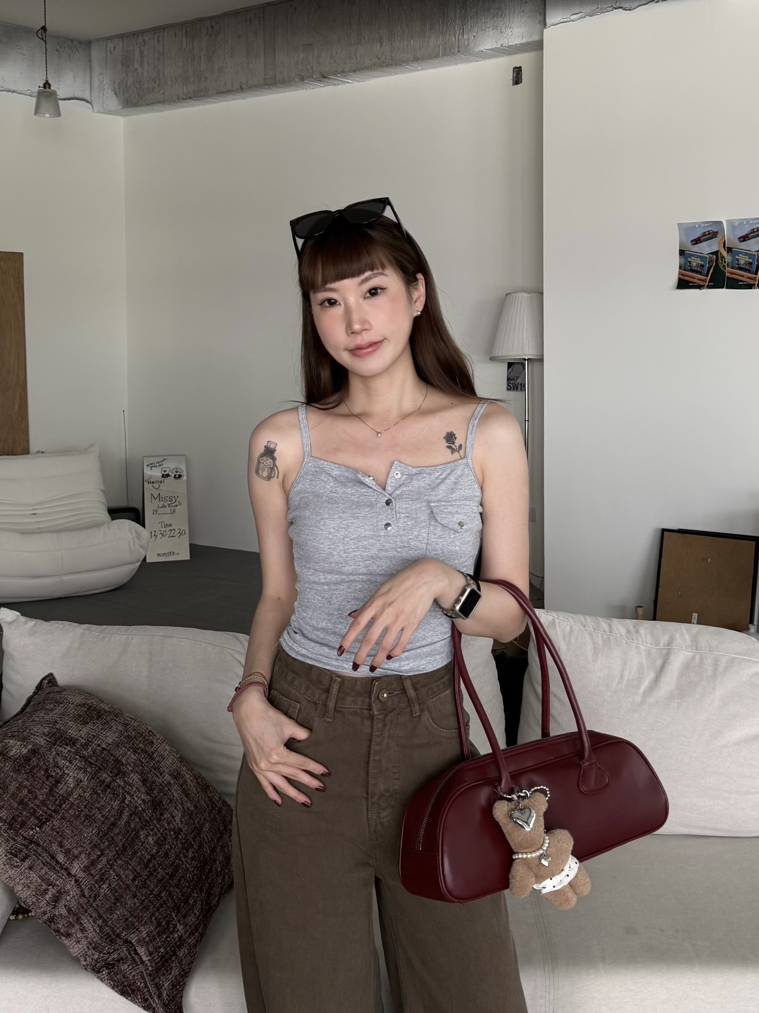 排釦小口袋造型背心