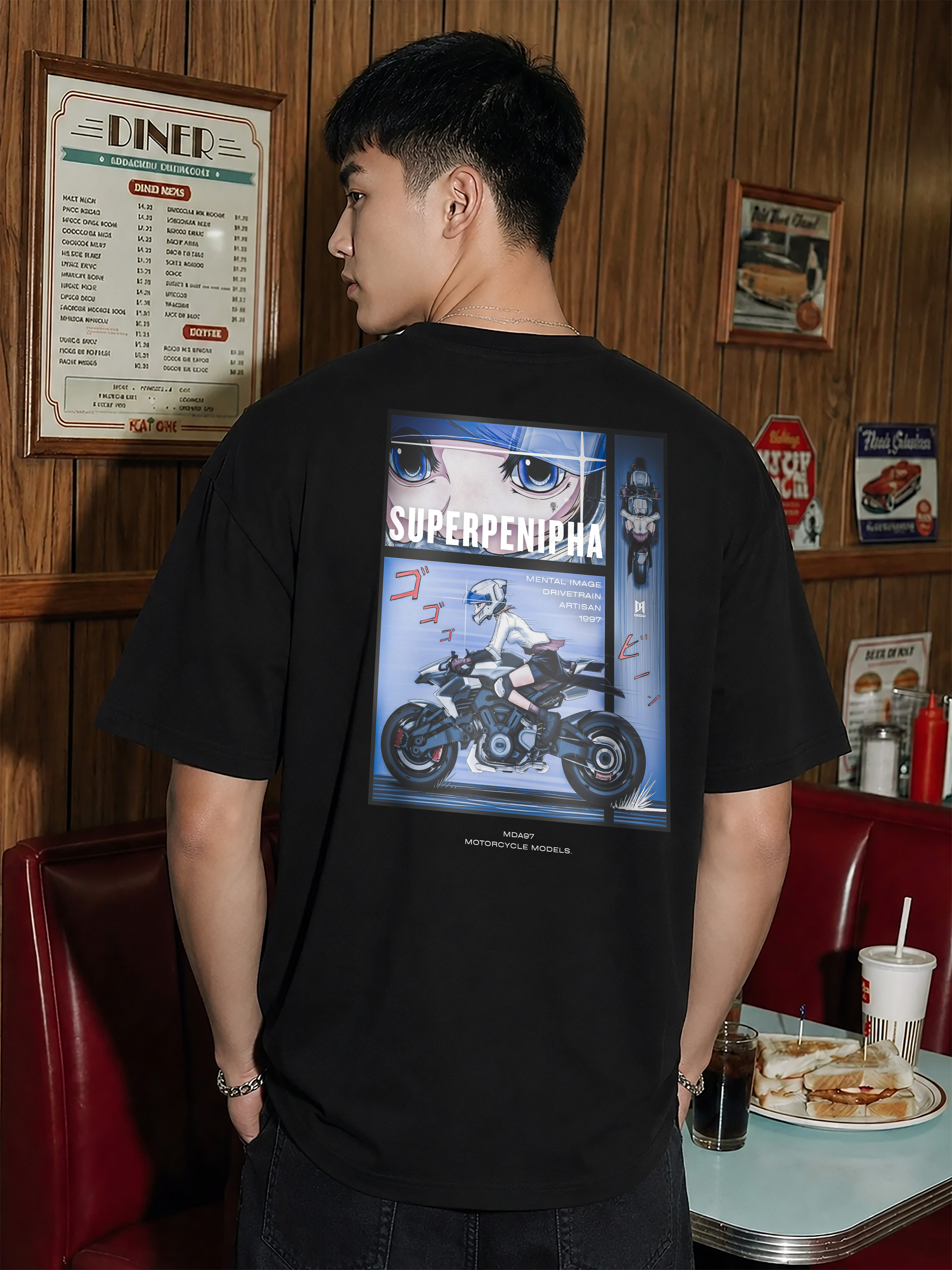 MDA97-MOTORCYCLE MODELS. - 重磅落肩〈MDA9701〉