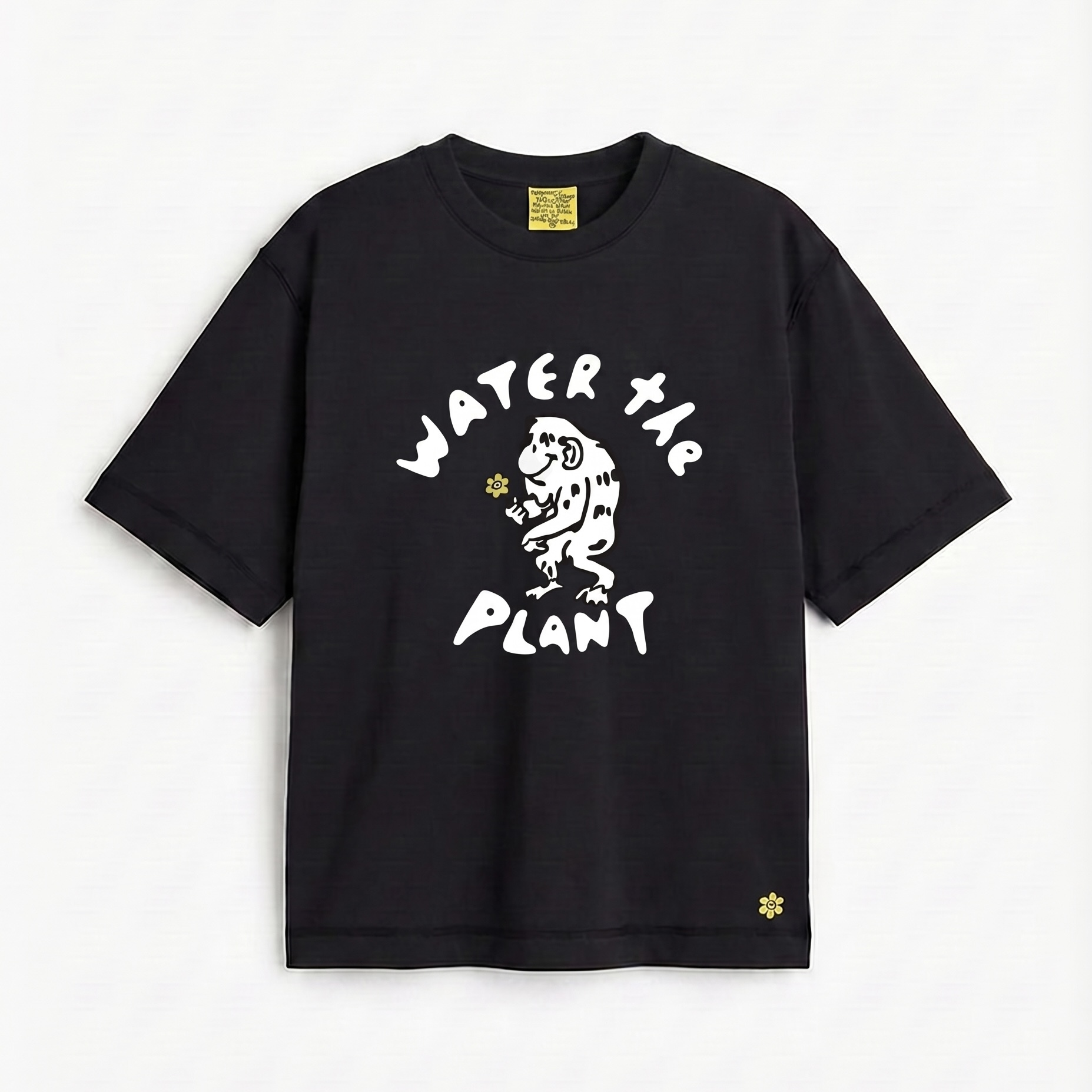 WATER THE PLANT 美式復古 塗鴉插畫印花 寬鬆短袖T WTP