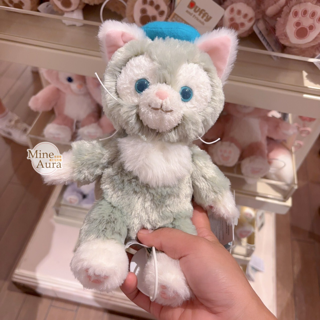 傑拉托尼 畫家貓 Gelatoni 拍手感應互動設計 搖搖 玩具 絨毛 娃娃 玩偶 -上海迪士尼樂園