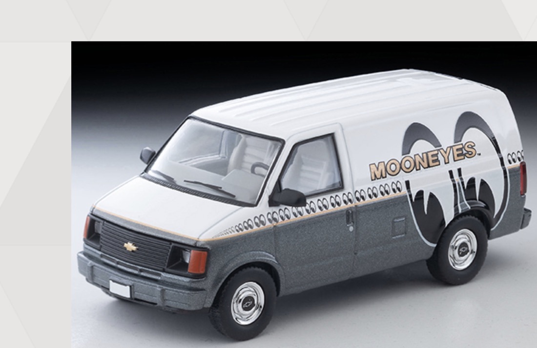 預訂 Pre Order - Tomytec LV-N344c Chevrolet Astro Van (MOONEYES)  White/Gray