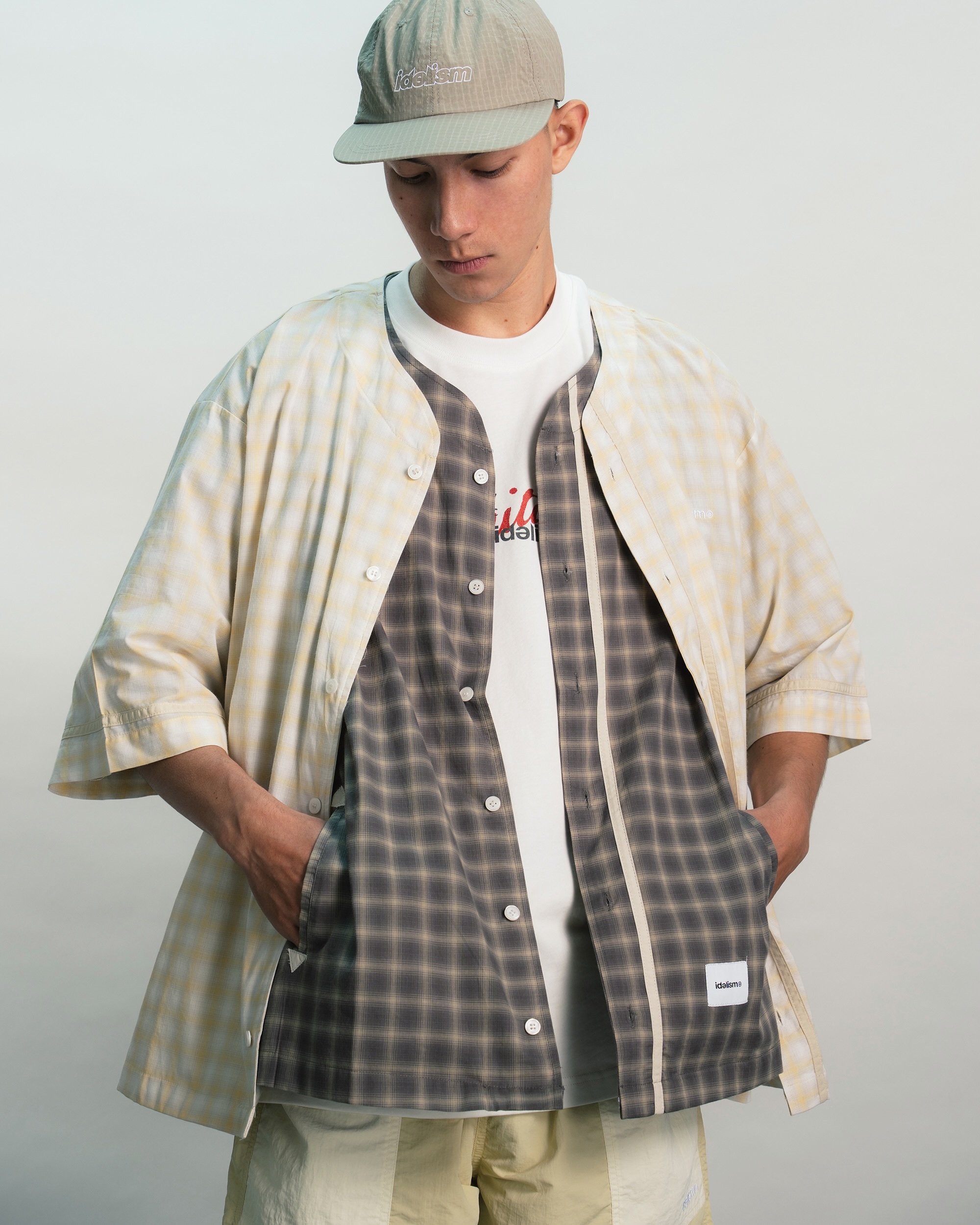 idealism 漸層格紋棒球襯衫｜Check Baseball Shirt（26SS）
