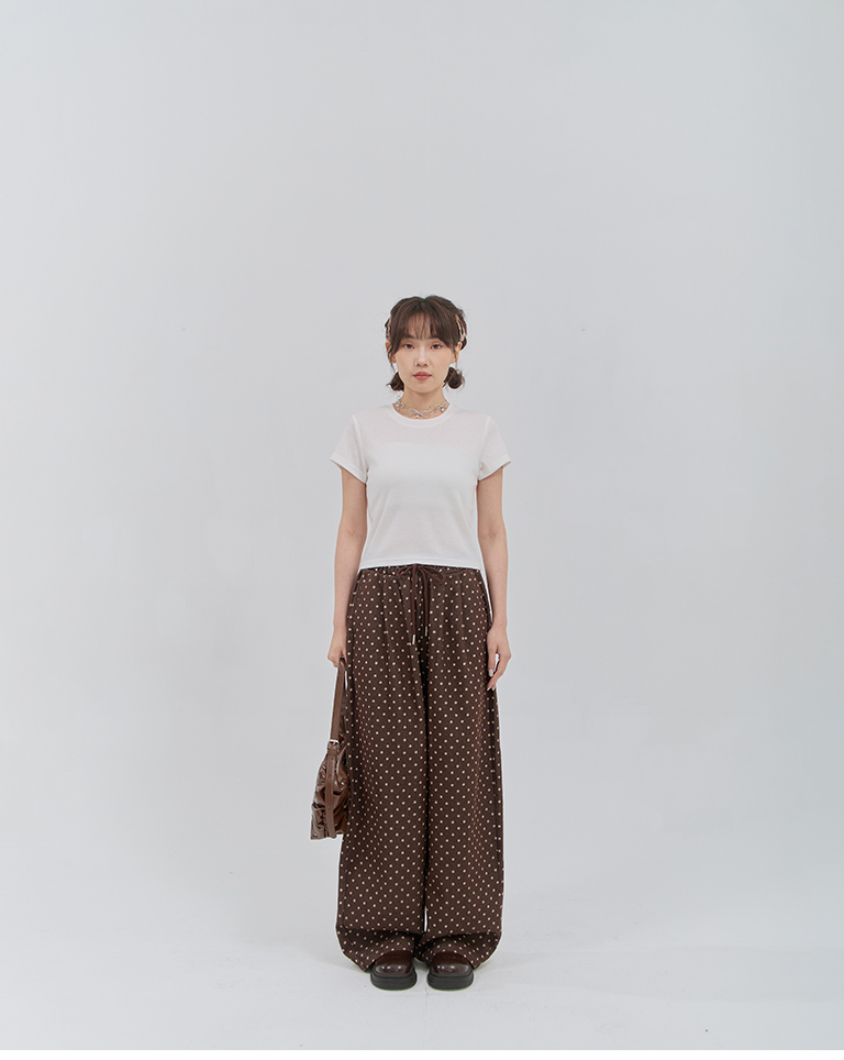 Floral print all-over drawstring wide-leg jeans, available in S/M sizes.【04102064】in stock+pre-order