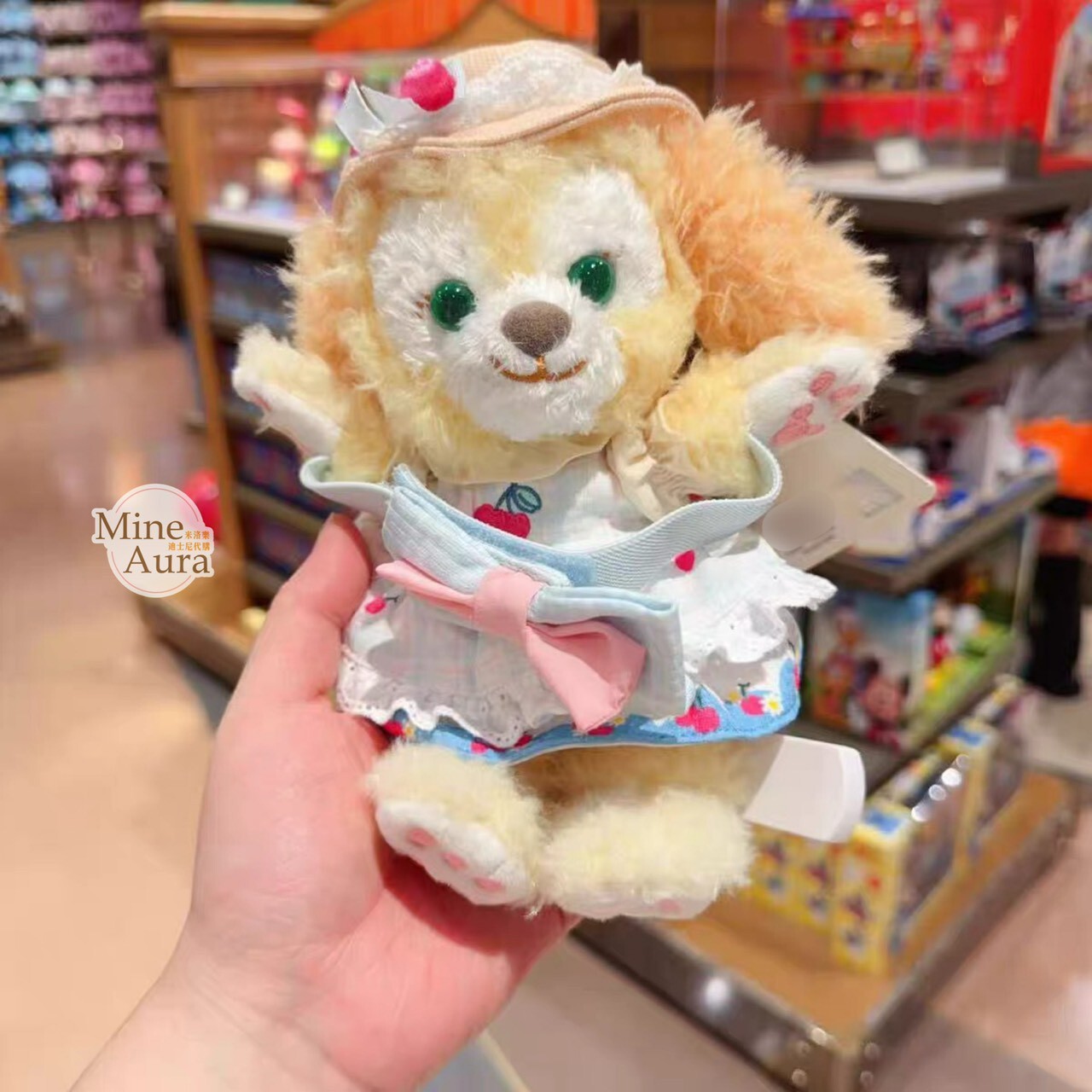 達菲 Duffy 與好友們 櫻桃烘焙系列 可琦安 餅乾 CookieAnn 抱抱 絨毛 造型 窗簾束帶 窗簾綁帶 -上海迪士尼樂園