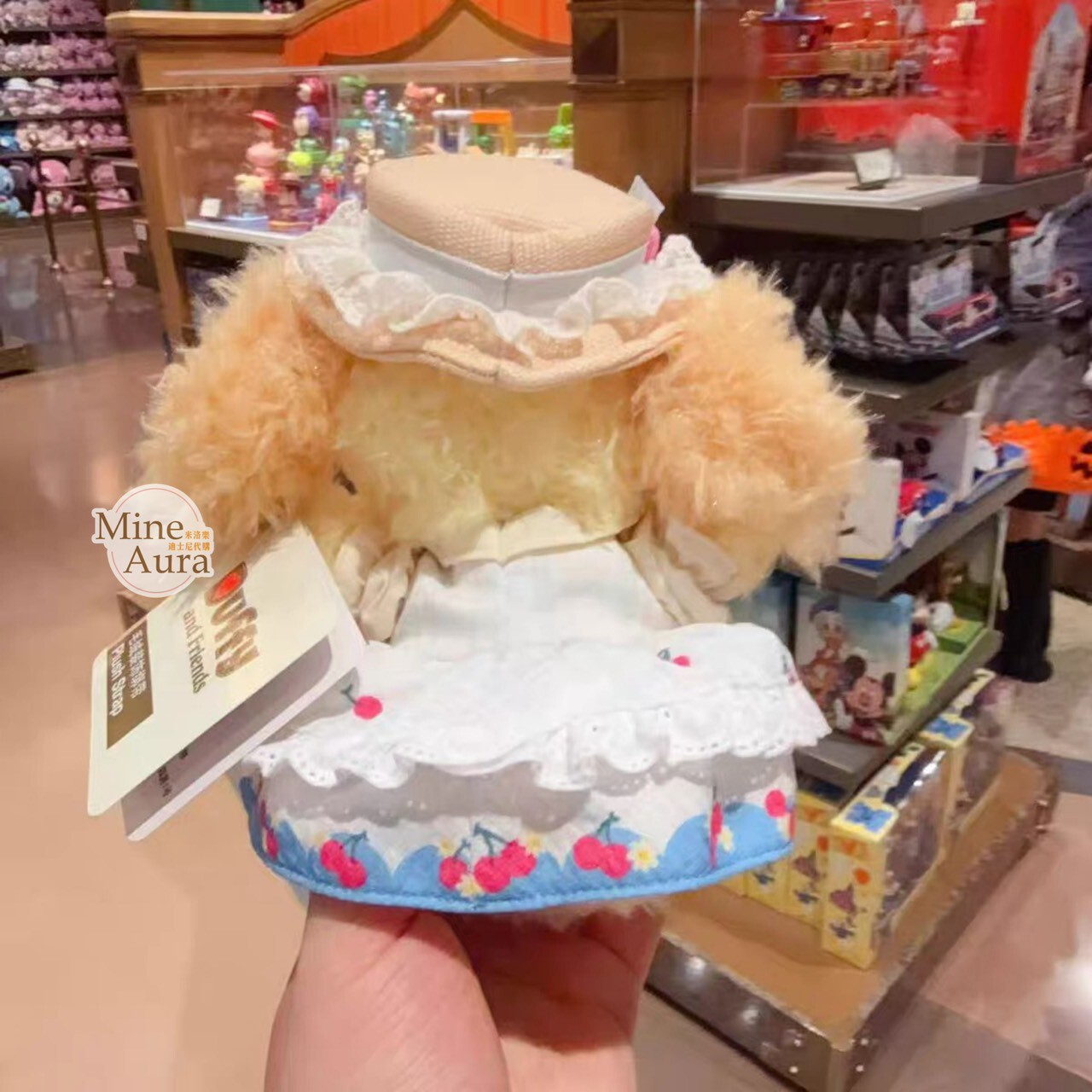 達菲 Duffy 與好友們 櫻桃烘焙系列 可琦安 餅乾 CookieAnn 抱抱 絨毛 造型 窗簾束帶 窗簾綁帶 -上海迪士尼樂園
