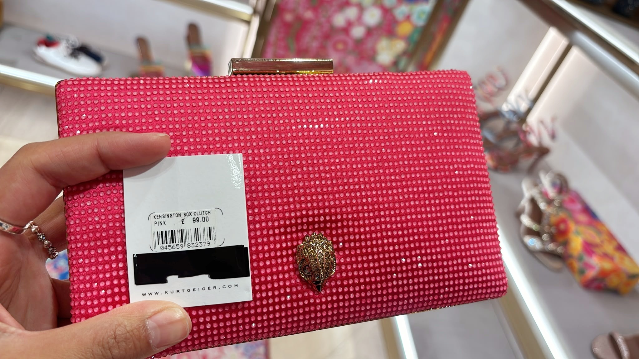 英國代購 KG Kurt Geiger KENSINGTON BOX CLUTCH