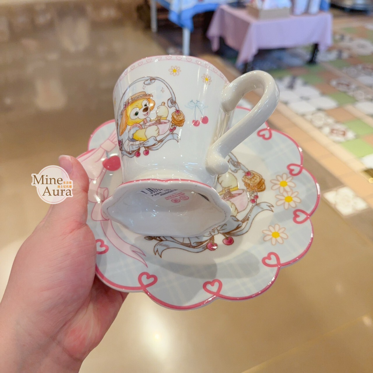 達菲 Duffy 與好友們 櫻桃烘焙系列 史黛拉露 星黛露 StellaLou 可琦安 餅乾 CookieAnn 圖案 陶瓷 馬克杯 水杯 / 杯碟 盤子 -上海迪士尼樂園