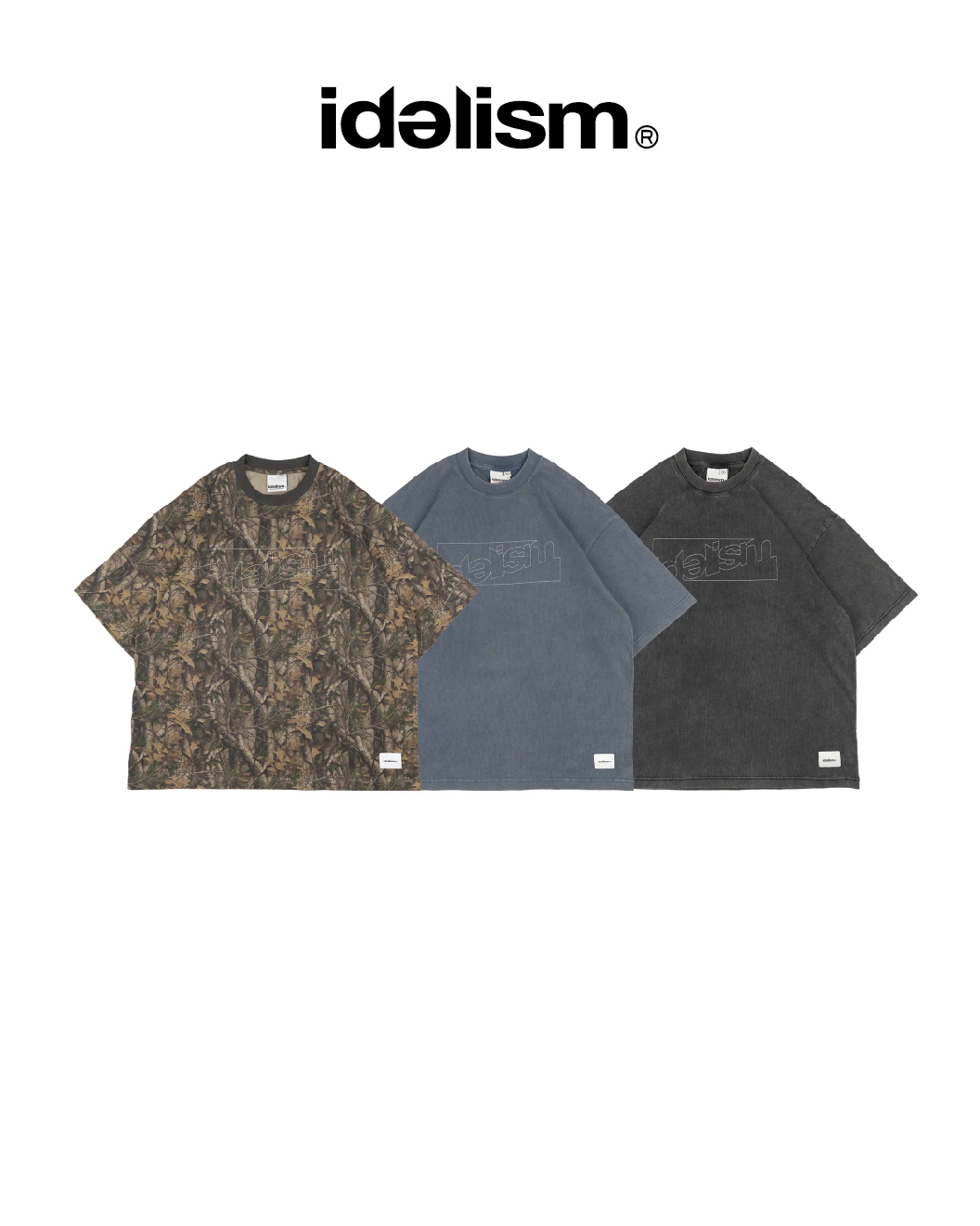 idealism 水洗電繡短T｜Stitch Tee（26SS）