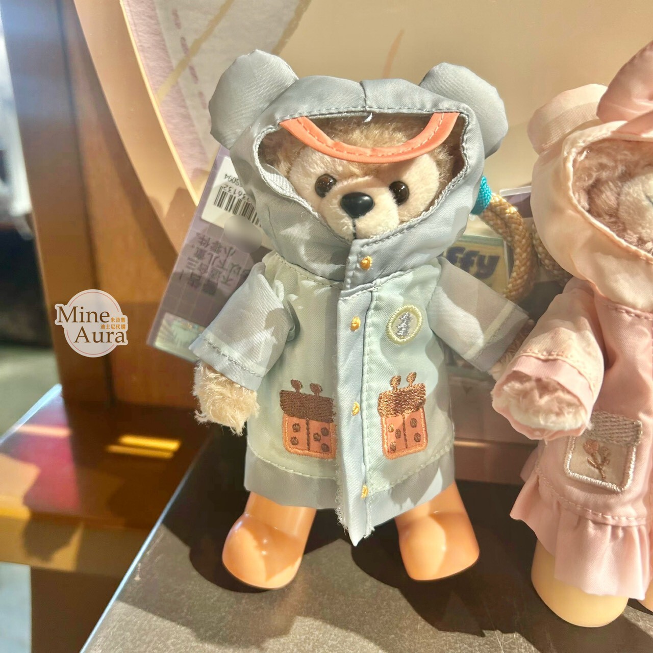 達菲 Duffy 與好友們 小小自然探險家系列 達菲 Duffy 雨衣裝 造型 鑰匙圈 吊飾 -上海迪士尼樂園