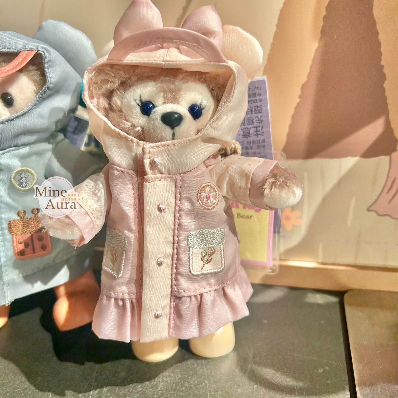 達菲 Duffy 與好友們 小小自然探險家系列 雪莉玫 ShellieMay 雨衣裝 造型 鑰匙圈 吊飾 -上海迪士尼樂園