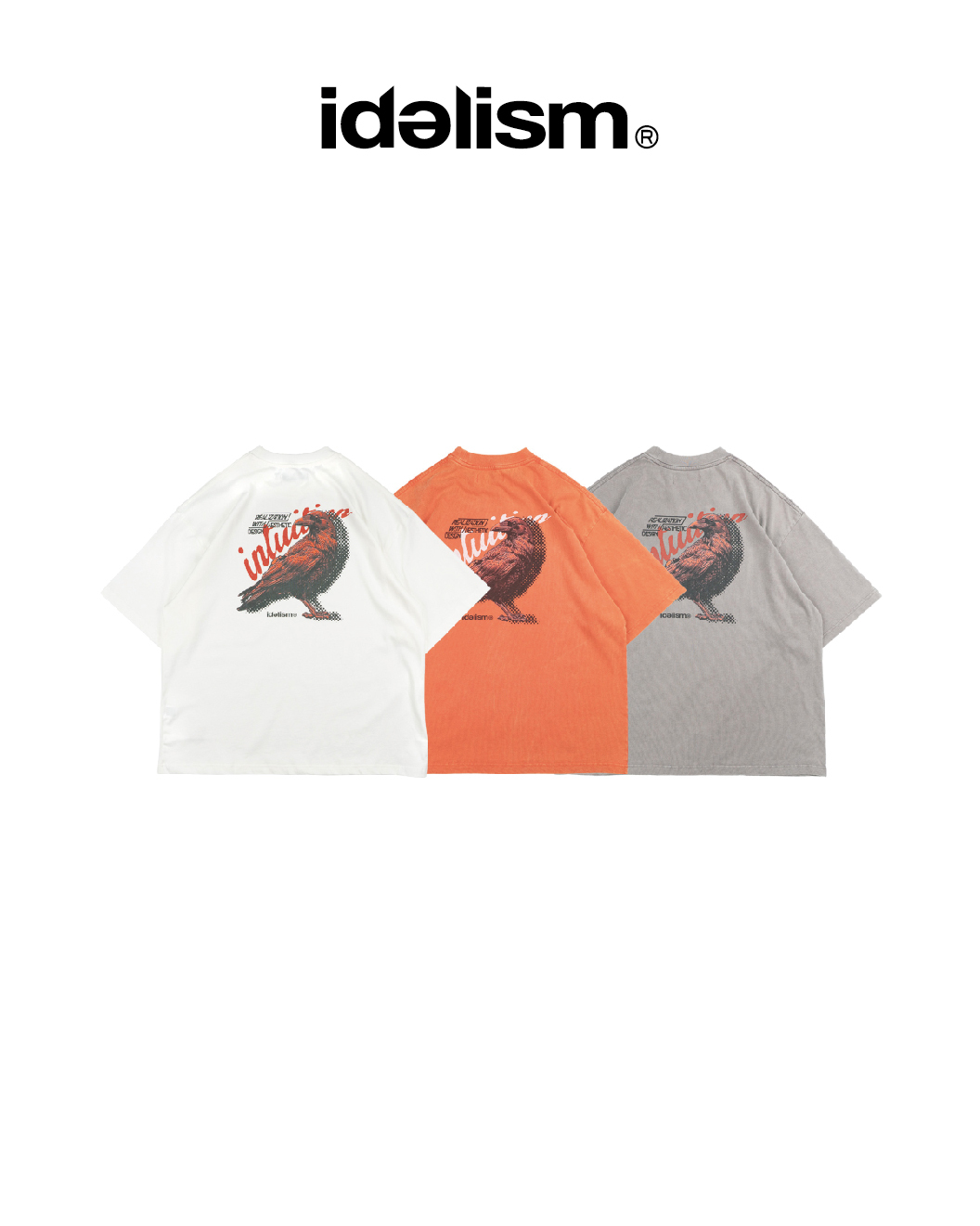 idealism 烏鴉水洗短T｜Crow Wash Tee（26SS）