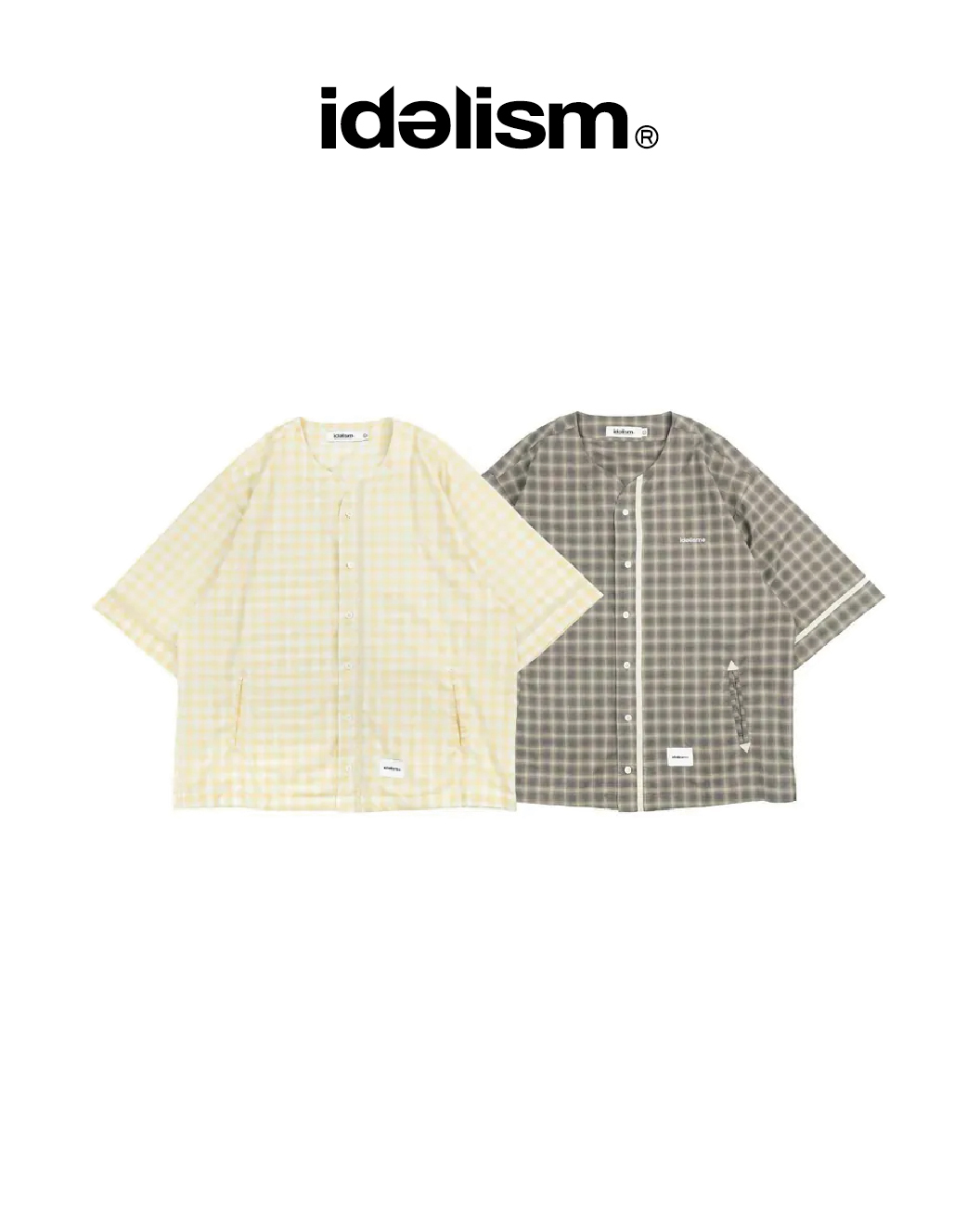 idealism 漸層格紋棒球襯衫｜Check Baseball Shirt（26SS）