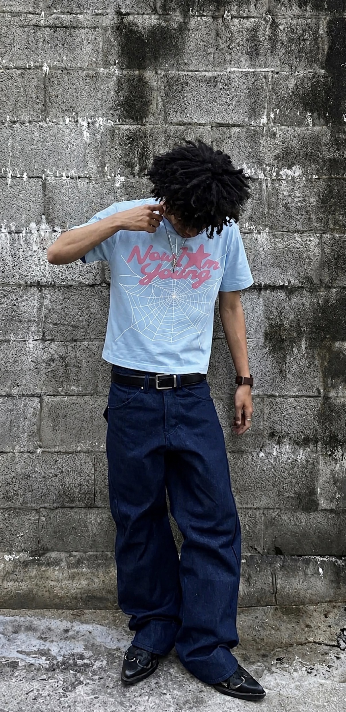 Fashion Killia SPIDERWEB BOXY TEE 短T 短袖