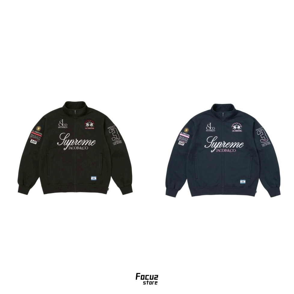 【Focus Store】現貨秒發 La Martina/Jacob & Co x Supreme SS26 Week16 Zip Up Sweatshirt 連帽拉鍊外套 兩色