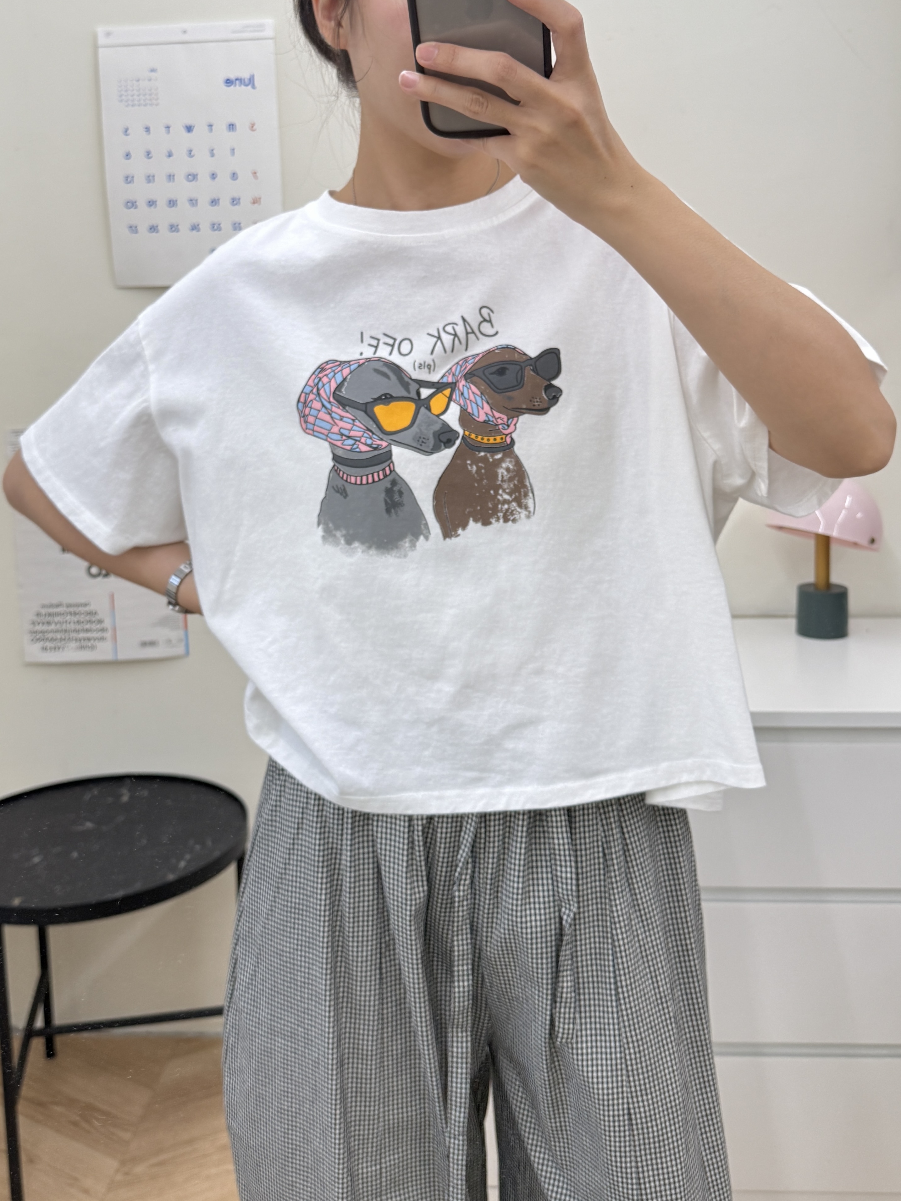 水洗短版狗狗T*2色