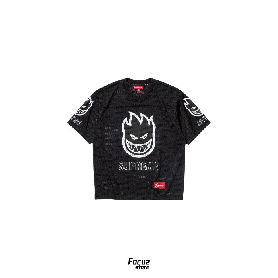 【Focus Store】現貨秒發 Spitfire x Supreme SS26 Week17 Football Jersey 足球衣 黑色