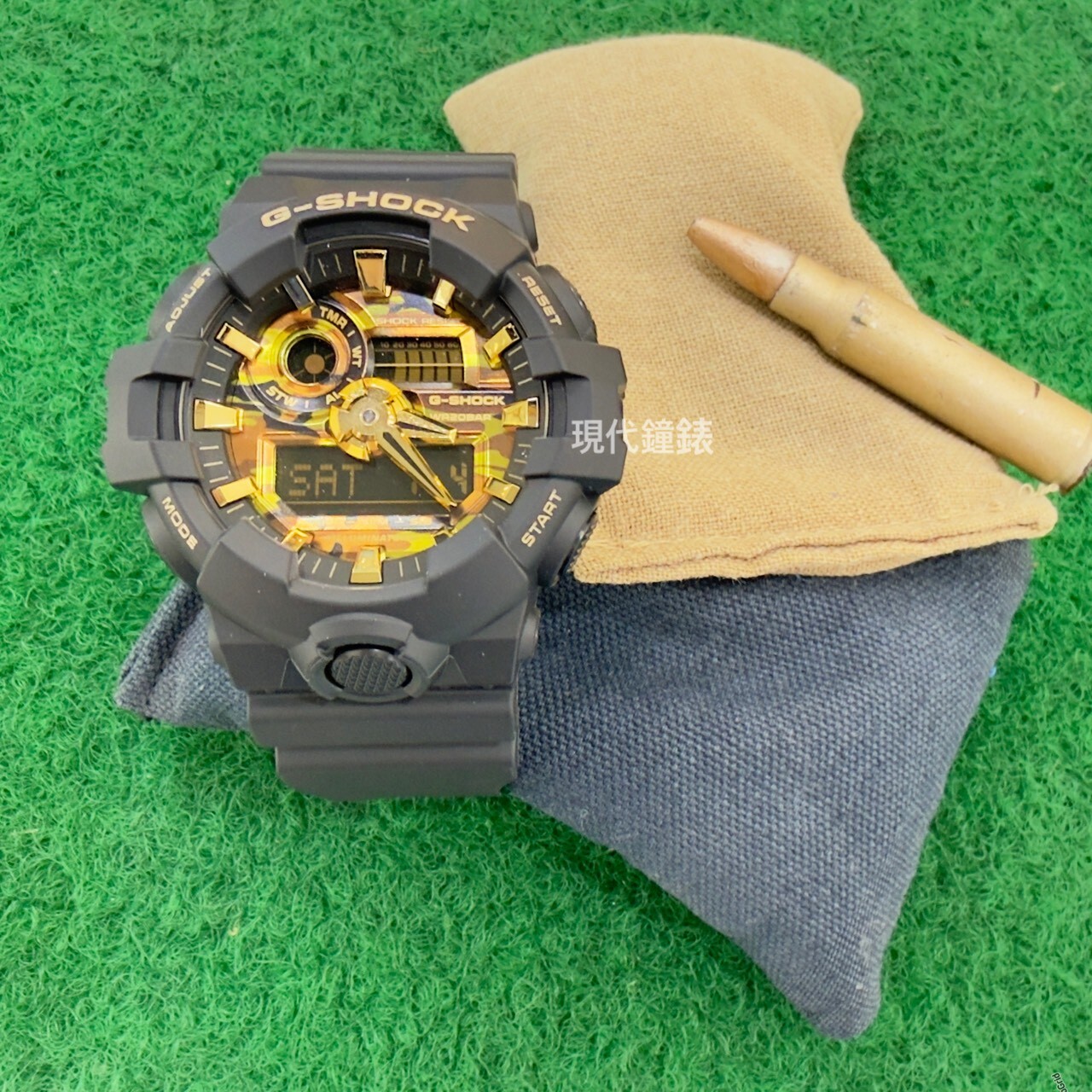 【G-SHOCK】Bold Camo 迷彩金系列手錶 GA-700CF-1D 53.4mm 現代鐘錶