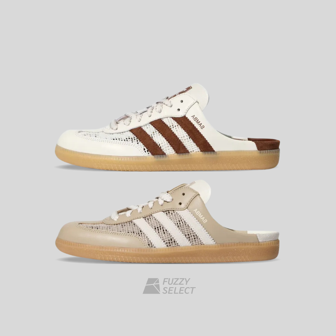 【逢甲FUZZY】Adidas Samba OG 包頭半拖 懶人鞋 穆勒鞋 奶茶 白棕 HP5050 HP5051