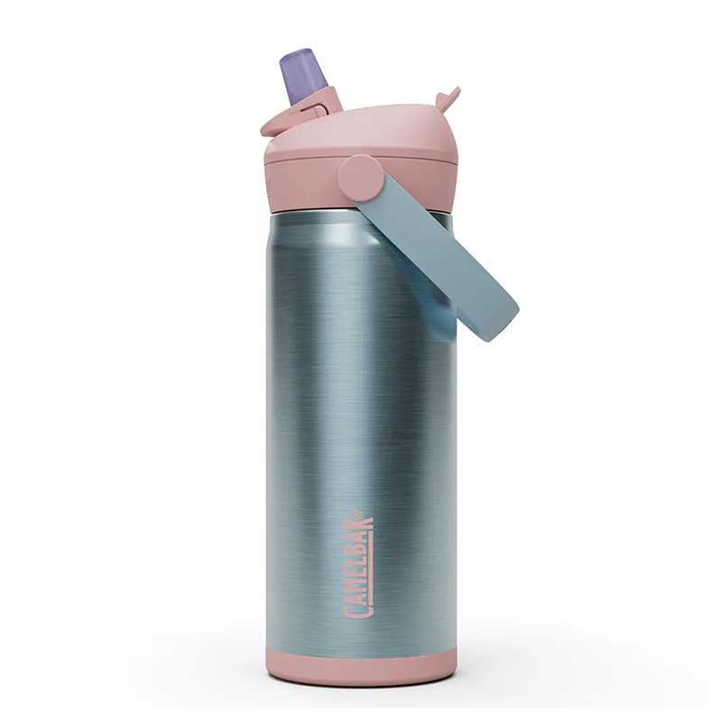 【CamelBak】450ml Flip Straw咬嘴吸管不鏽鋼保溫/冰瓶 [探險羅盤、紫星密碼、雲朵棉花] / CB2844