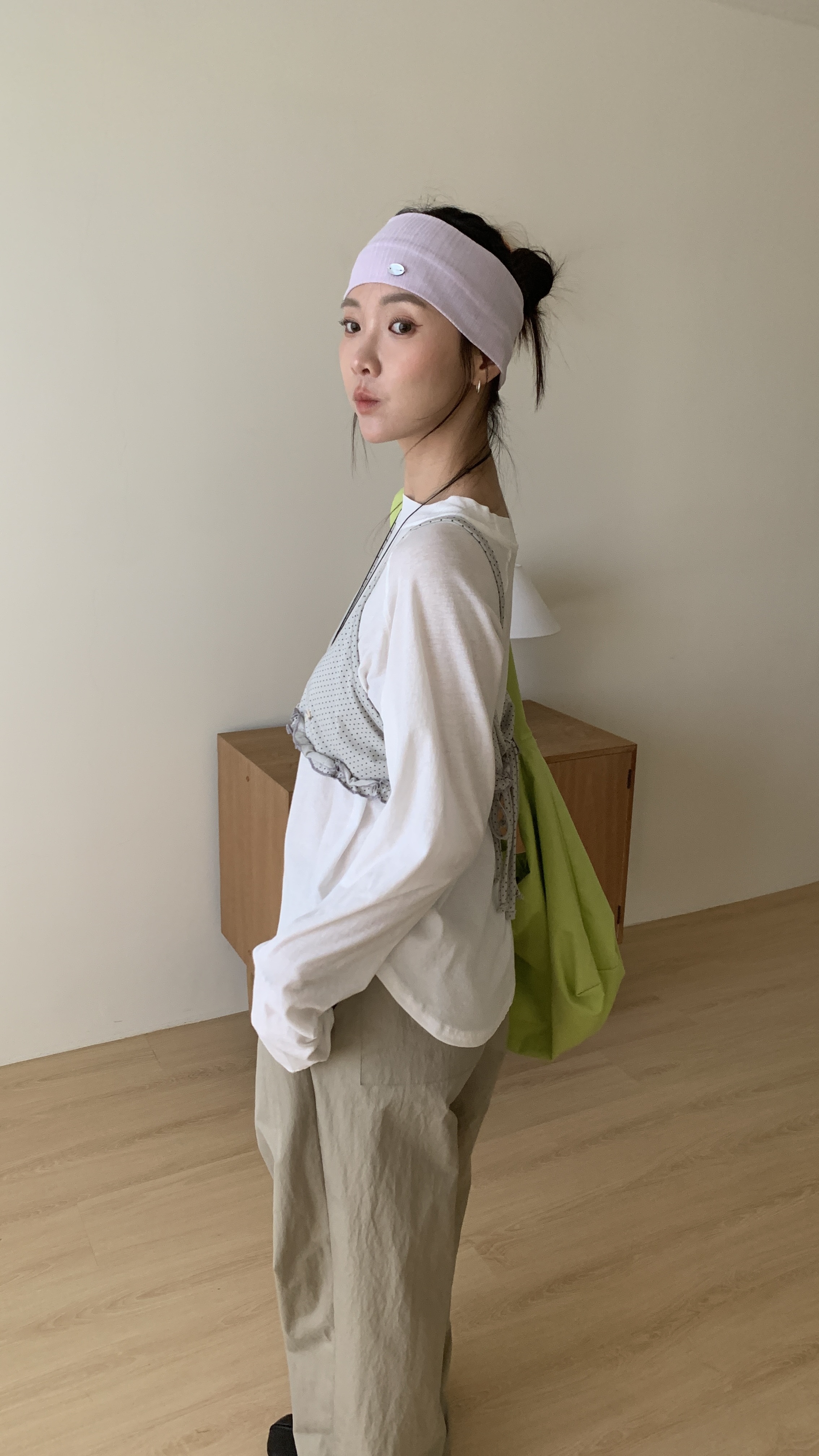 豎紋彈性棉質髮帶g81