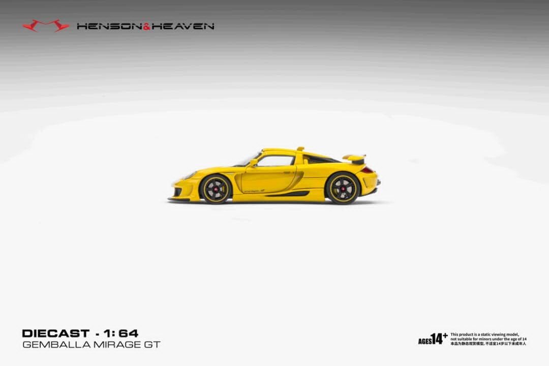 預訂:1/64 Henson & Heaven Gemballa Mirage GT Pearl Yellow (HHPCY )