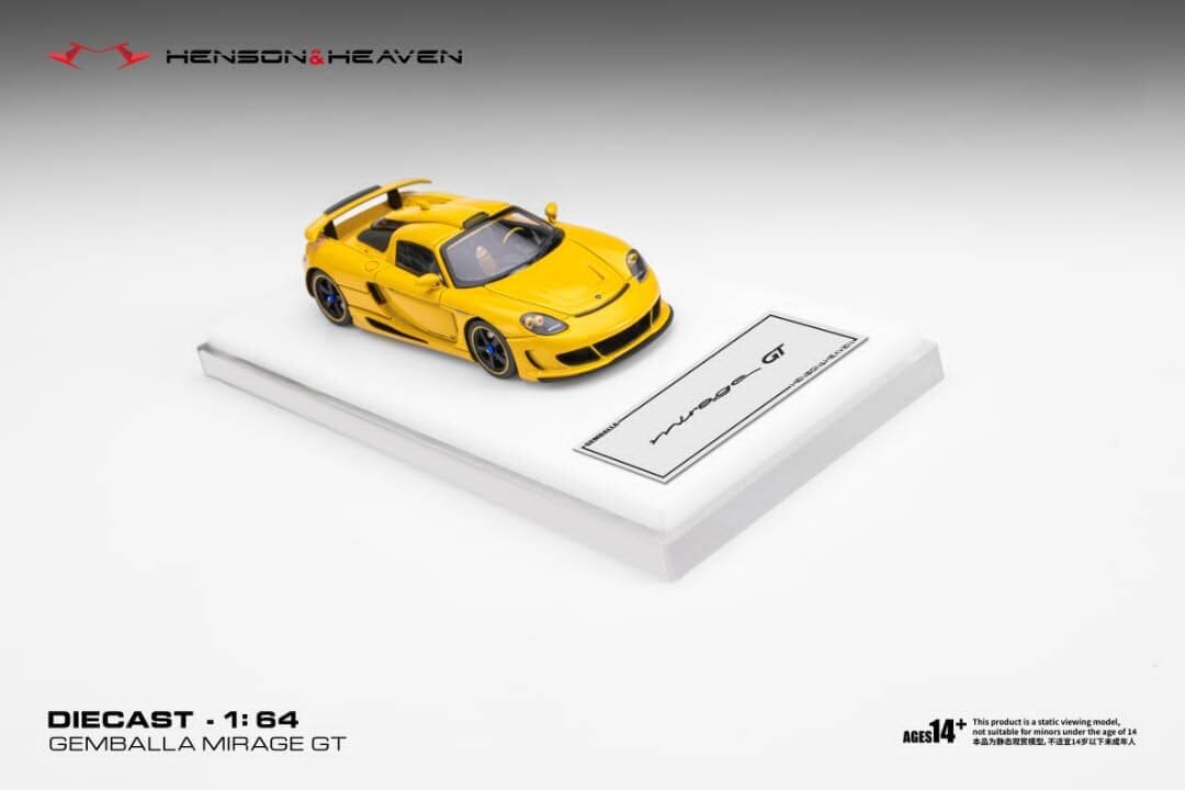 預訂:1/64 Henson & Heaven Gemballa Mirage GT Pearl Yellow (HHPCY )