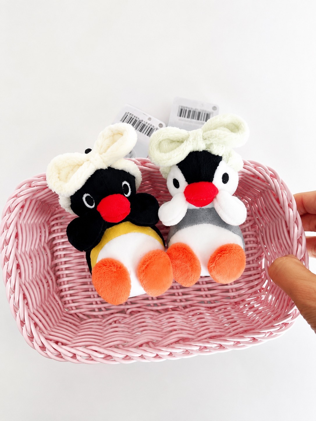 正版授權 韓國限定 PINGU 企鵝家族 髮帶造型 鑰匙圈 吊飾