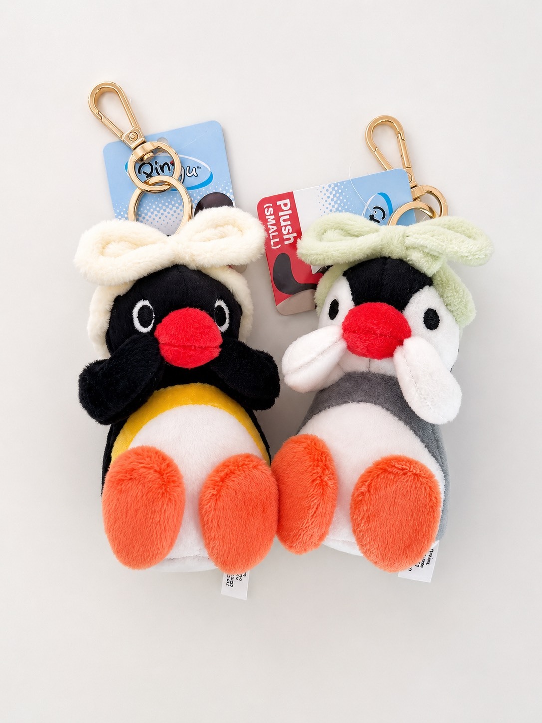 正版授權 韓國限定 PINGU 企鵝家族 髮帶造型 鑰匙圈 吊飾