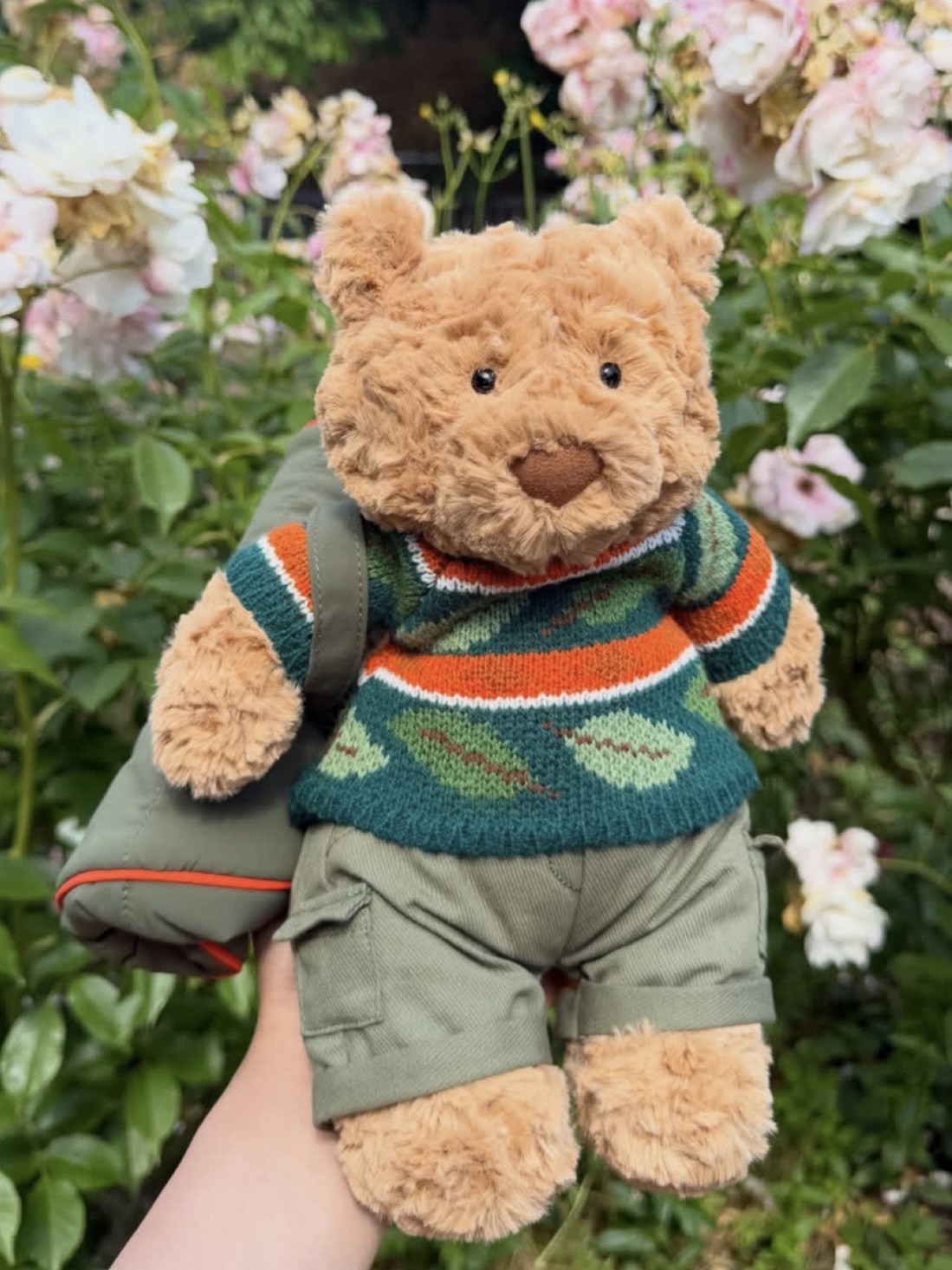 JELLYCAT 巴塞羅熊 登山裝 棕色 玩偶 毛絨公仔 22CM