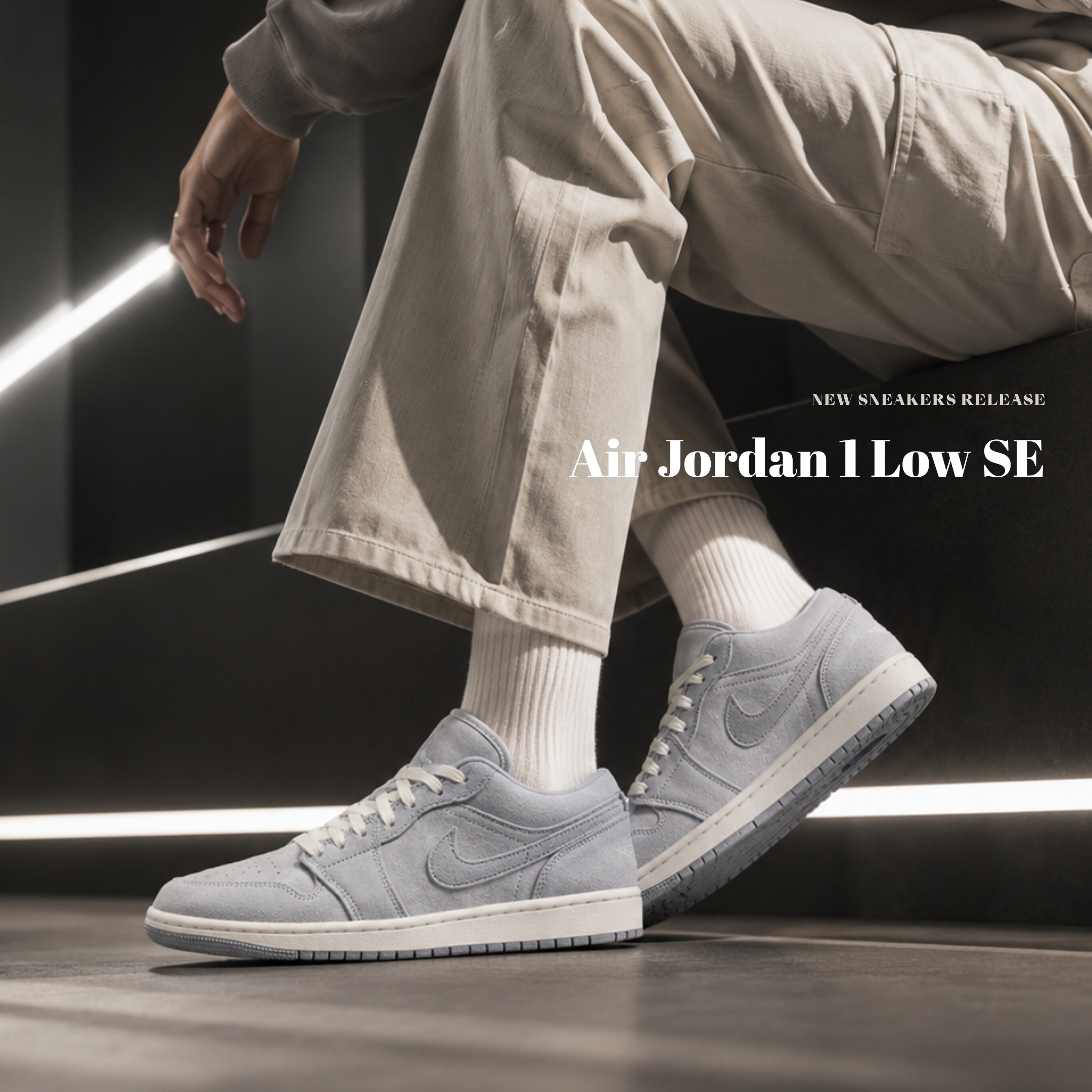 NICEDAY 代購 Nike AIr Jordan 1 灰 北極灰 純灰 復古 麂皮 女款 IW0819-498