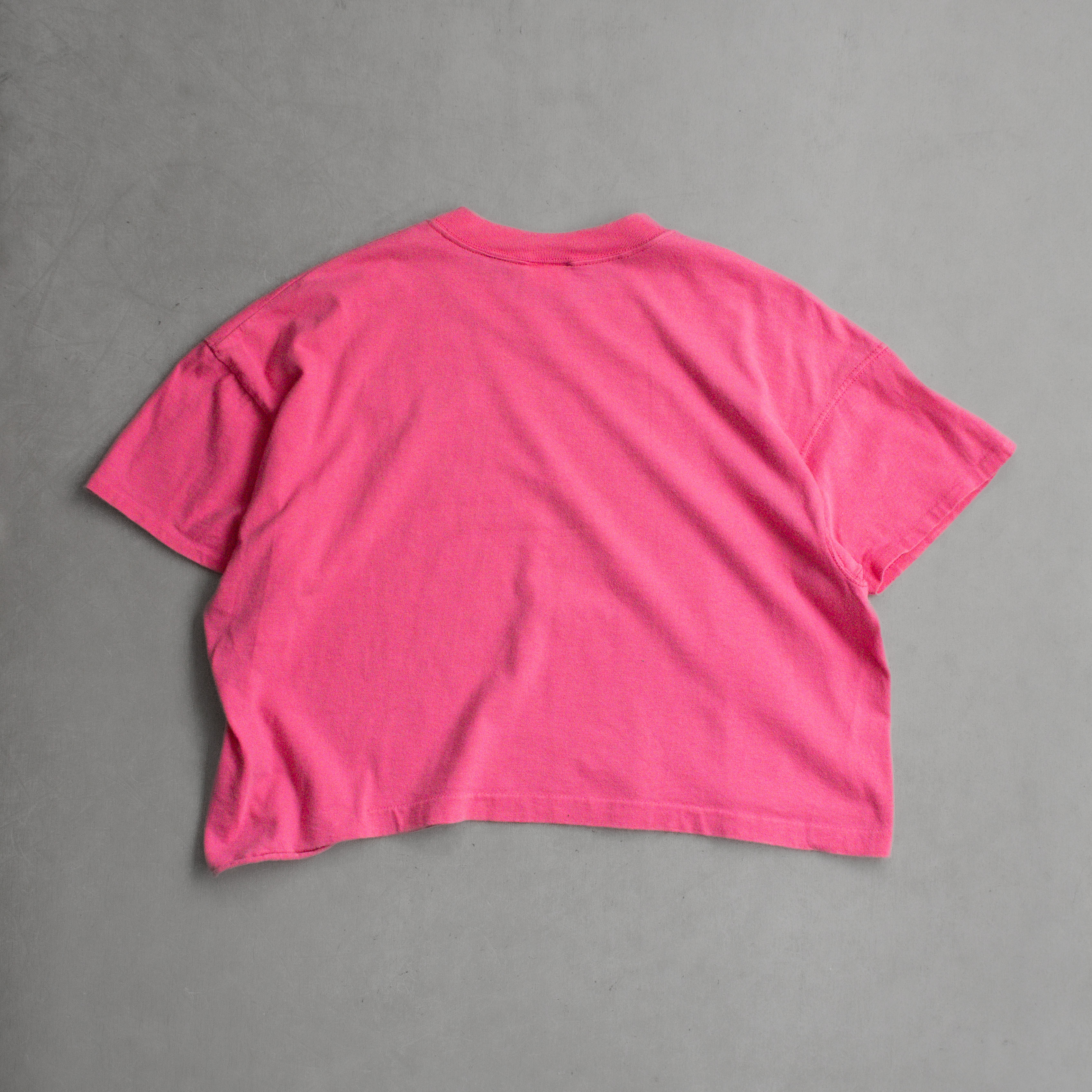 80-90S NIKE CROPPED TEE 美國製 粉紅色 刺繡 短版 T恤