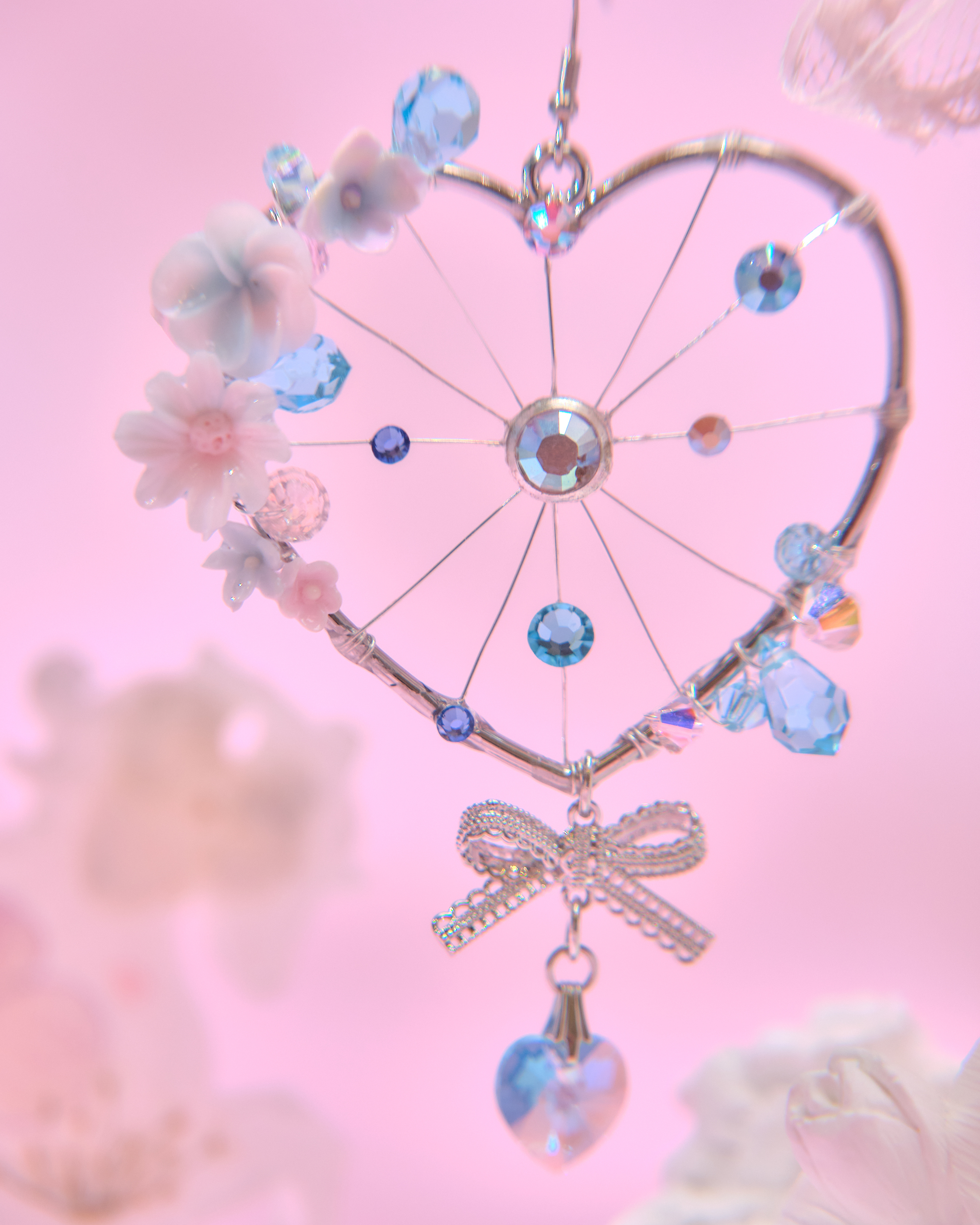 13723 Heart Petal Drop Earrings