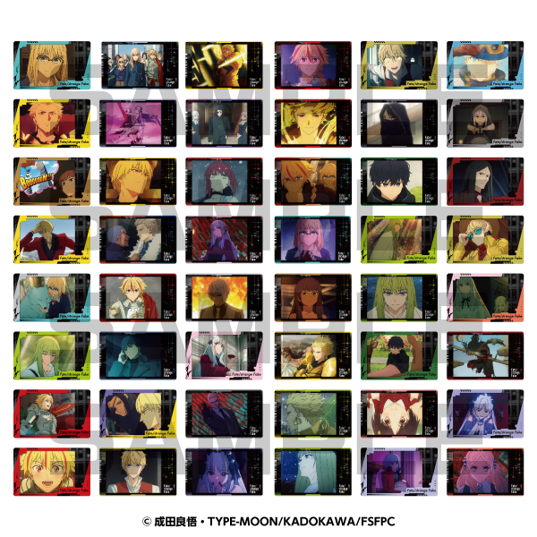 Ensky "Fate/strange Fake" Snapmide Polaroid-style Photo Cards (16 pieces per full box)