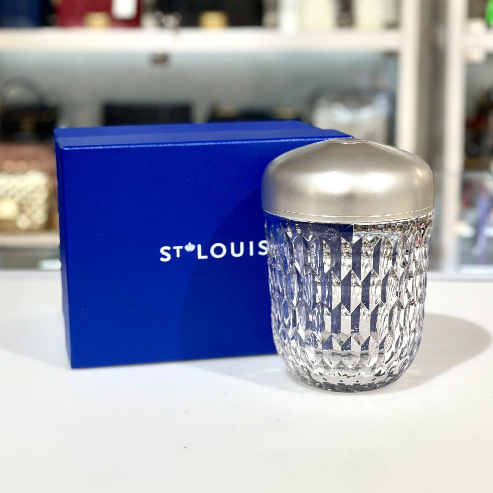 全新HERMES SAINT-LOUIS FOLIA 松果無線水晶燈 Q150BF500 銀色鋁蓋版 #BRAND NEW #香榭站正品