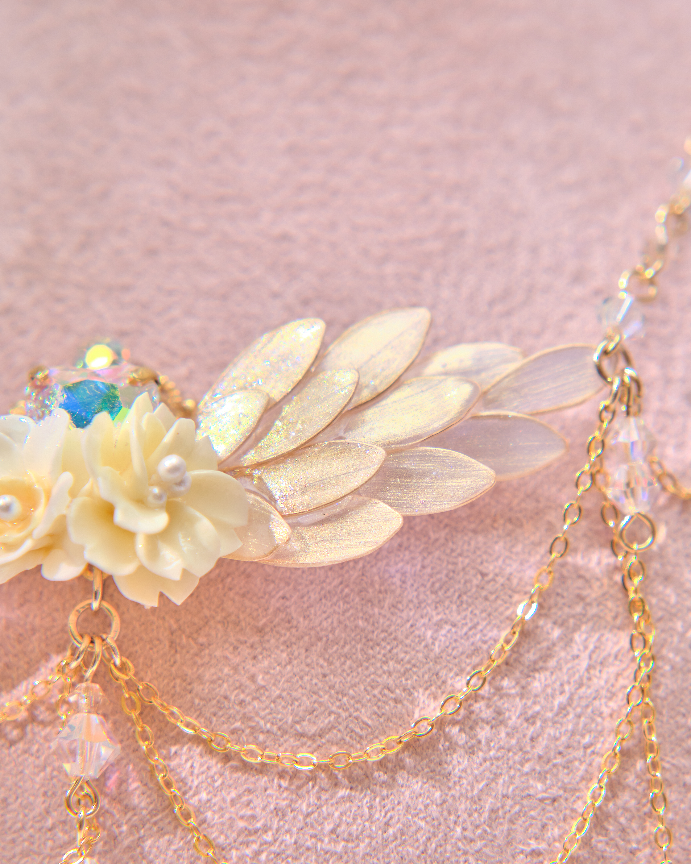 13713 Summer Bloom Wing Necklace