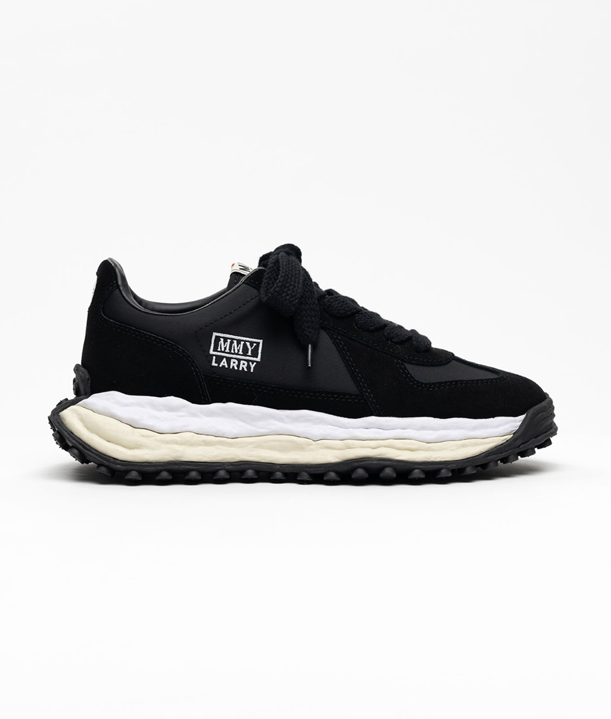[現貨] MIHARA Larry OG Sole Mix Material Low-top Black| A14FW703