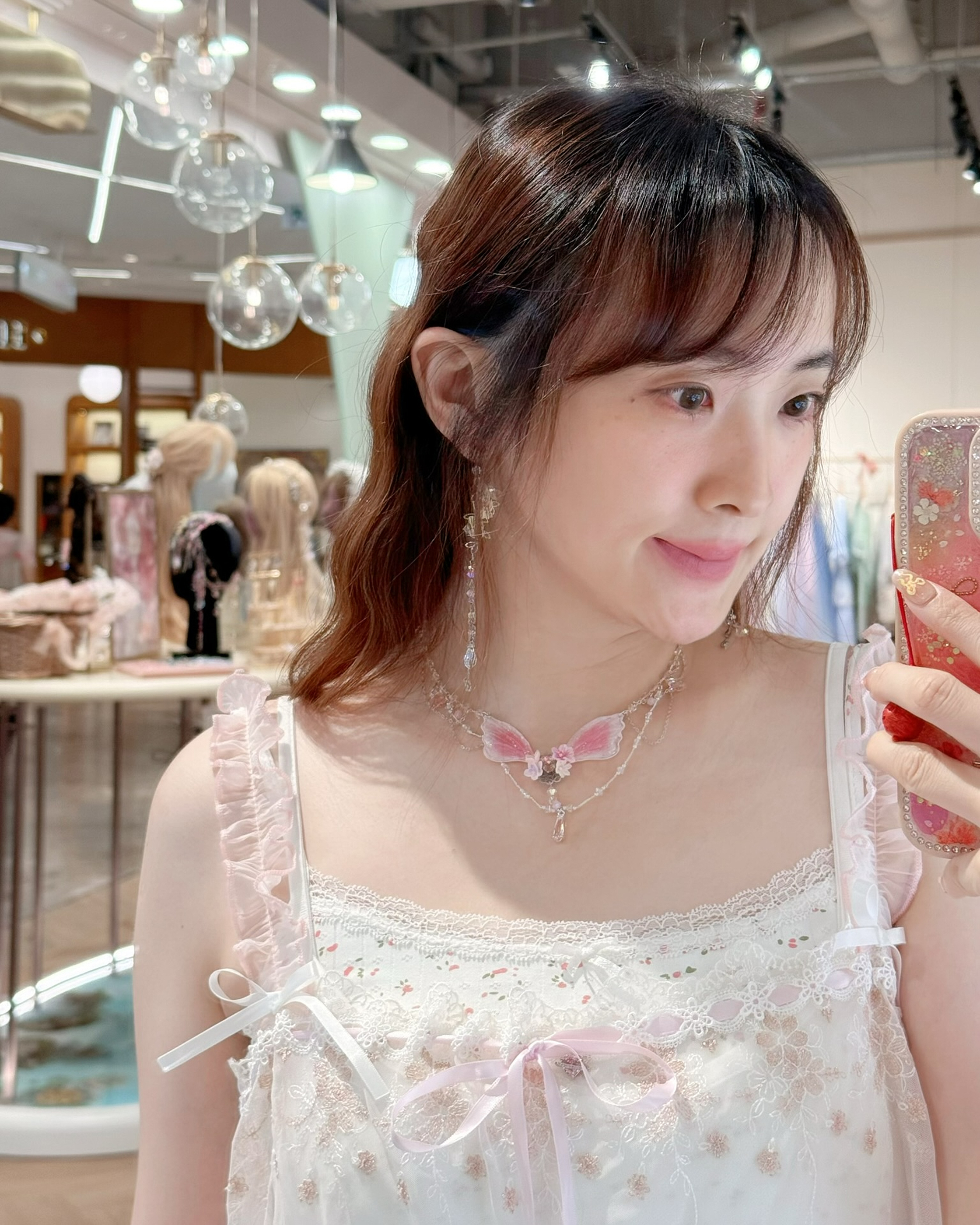 13712 Summer Bloom Wing Necklace