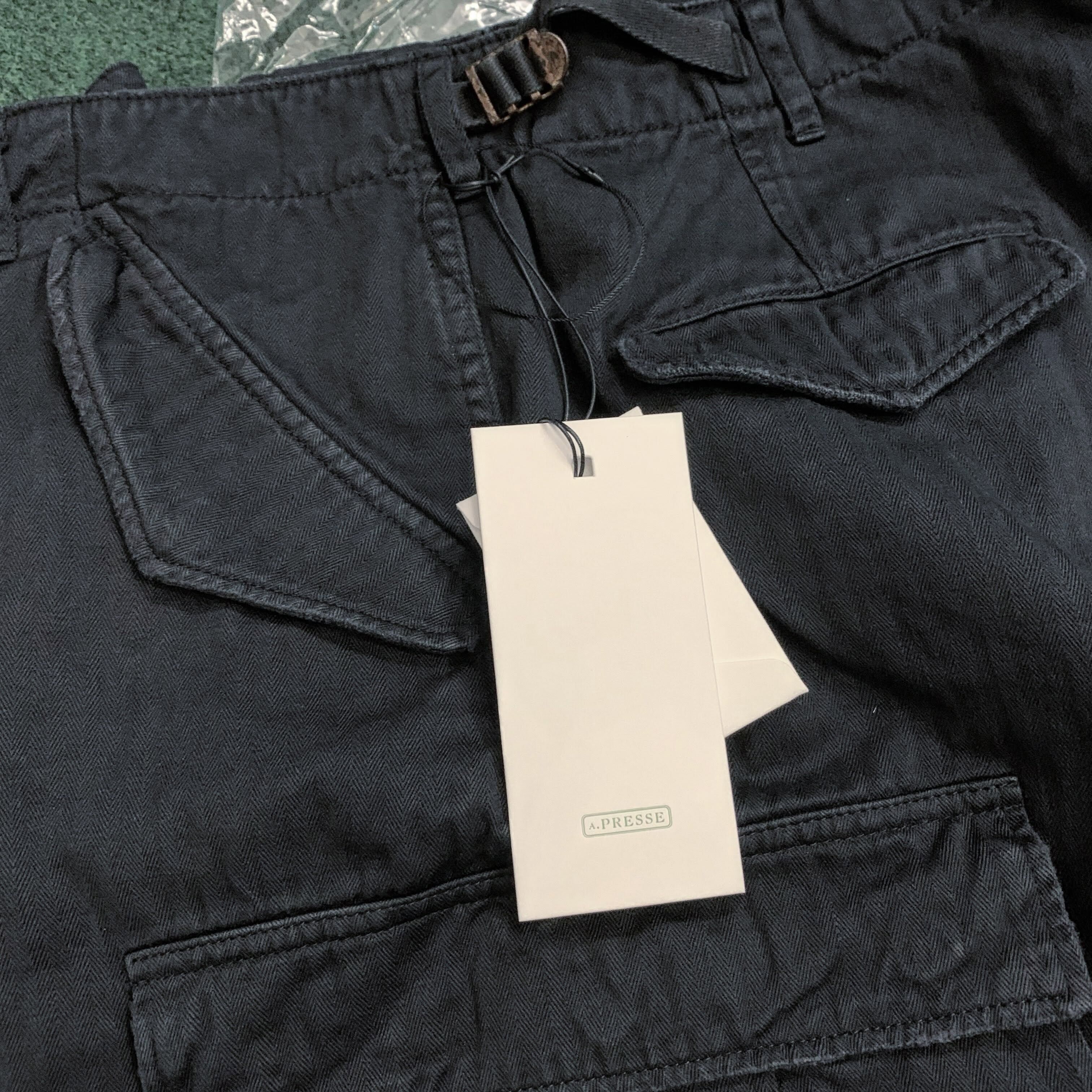 A.PRESSE 2026 VINTAGE US ARMY M-51 FIELD PANTS -  BLACK SIZE 3