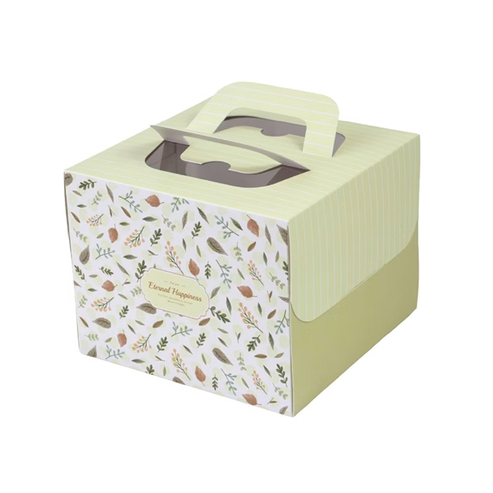 [預購] 六吋 / 6吋 手提蛋糕盒 日和小禮 10入/包 20x20.5x15cm【3A06-120005】