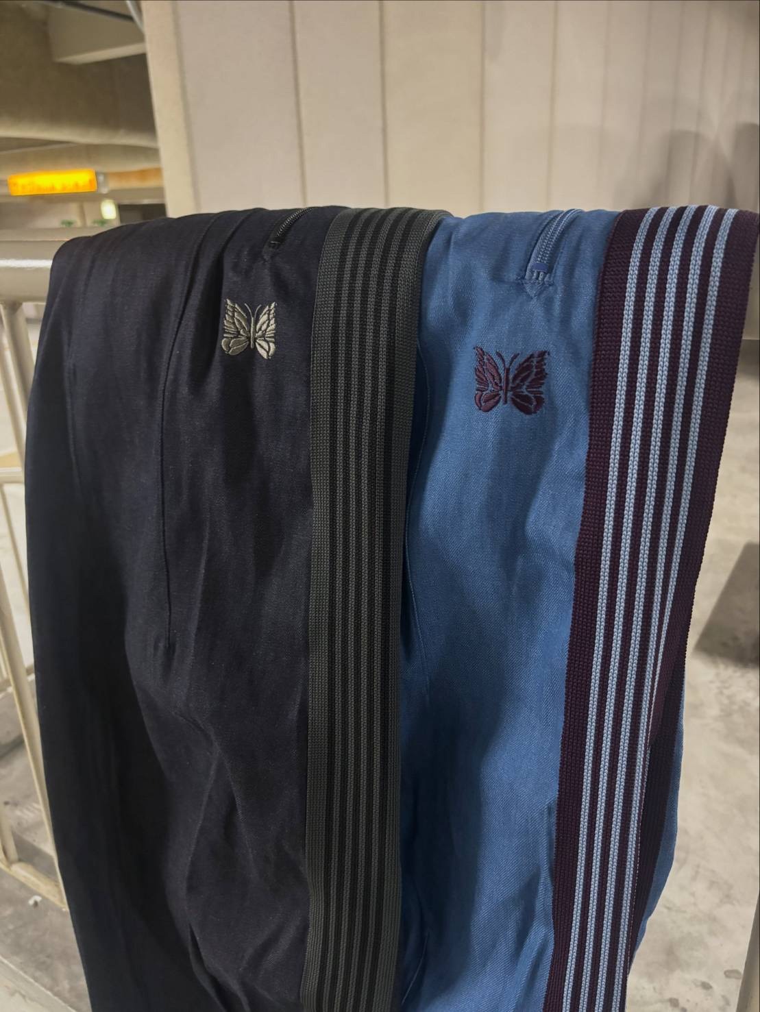 【 NEEDLES 】Needles/ニードルズ 別注寬褲H.D. Track Pant - DENIM