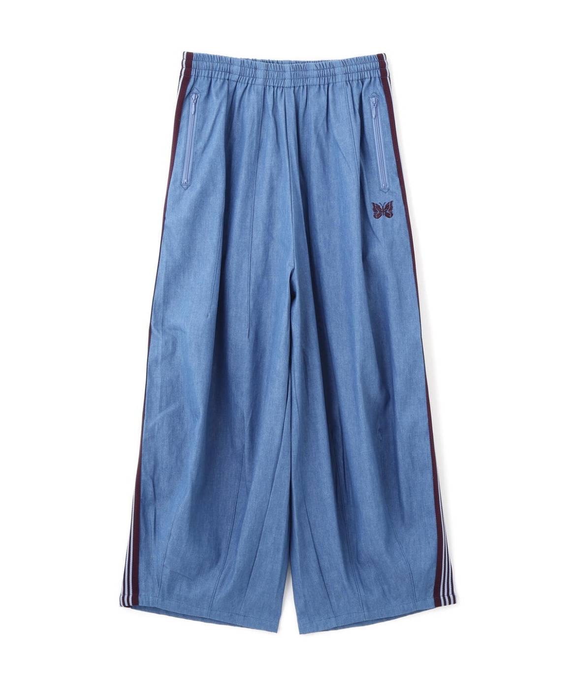 【 NEEDLES 】Needles/ニードルズ 別注寬褲H.D. Track Pant - DENIM
