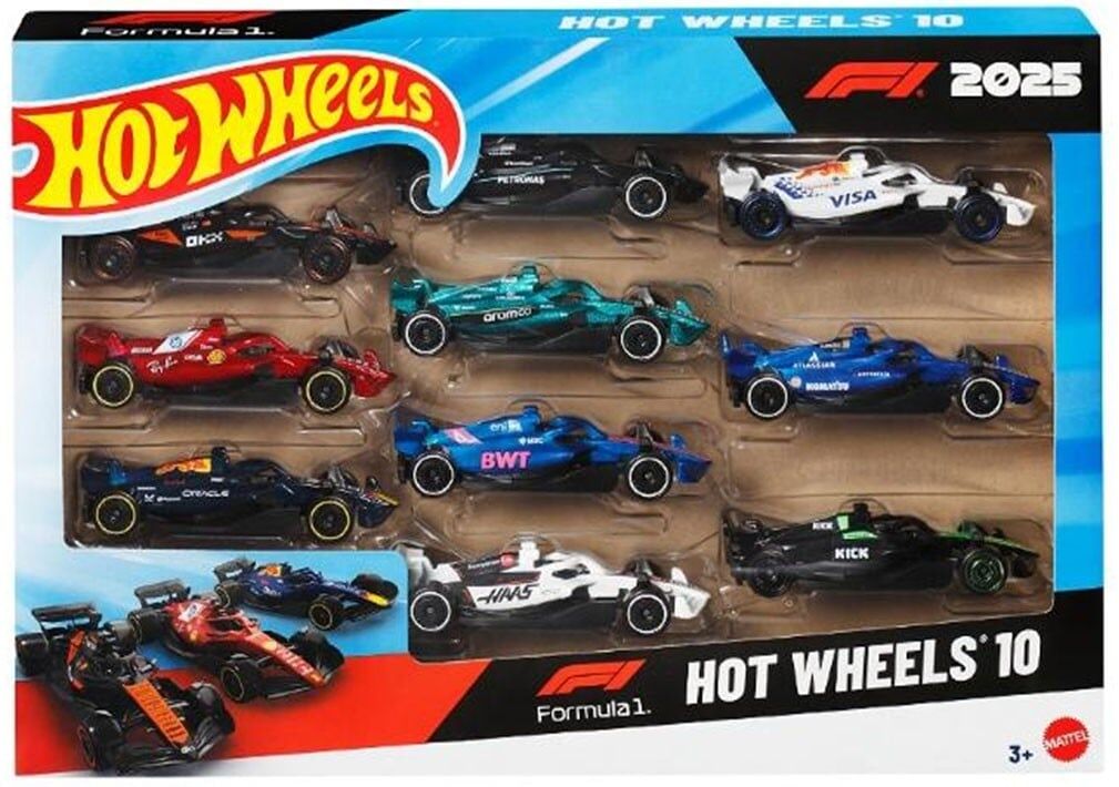 預購26/10 Hot wheels 代理版 F1 Formula 1 十入套組