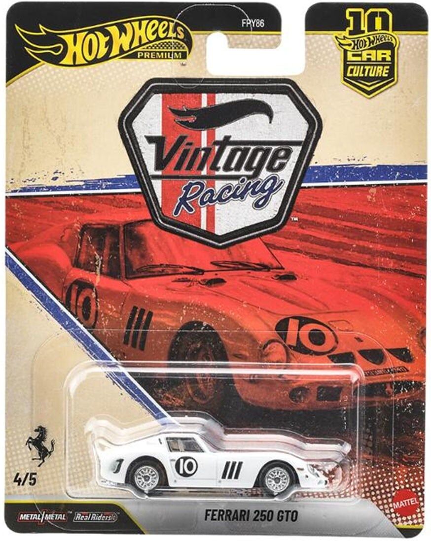 預購26/10 Hot wheels 代理版 汽車文化 Vintage Racing Ferrari 250 GTO