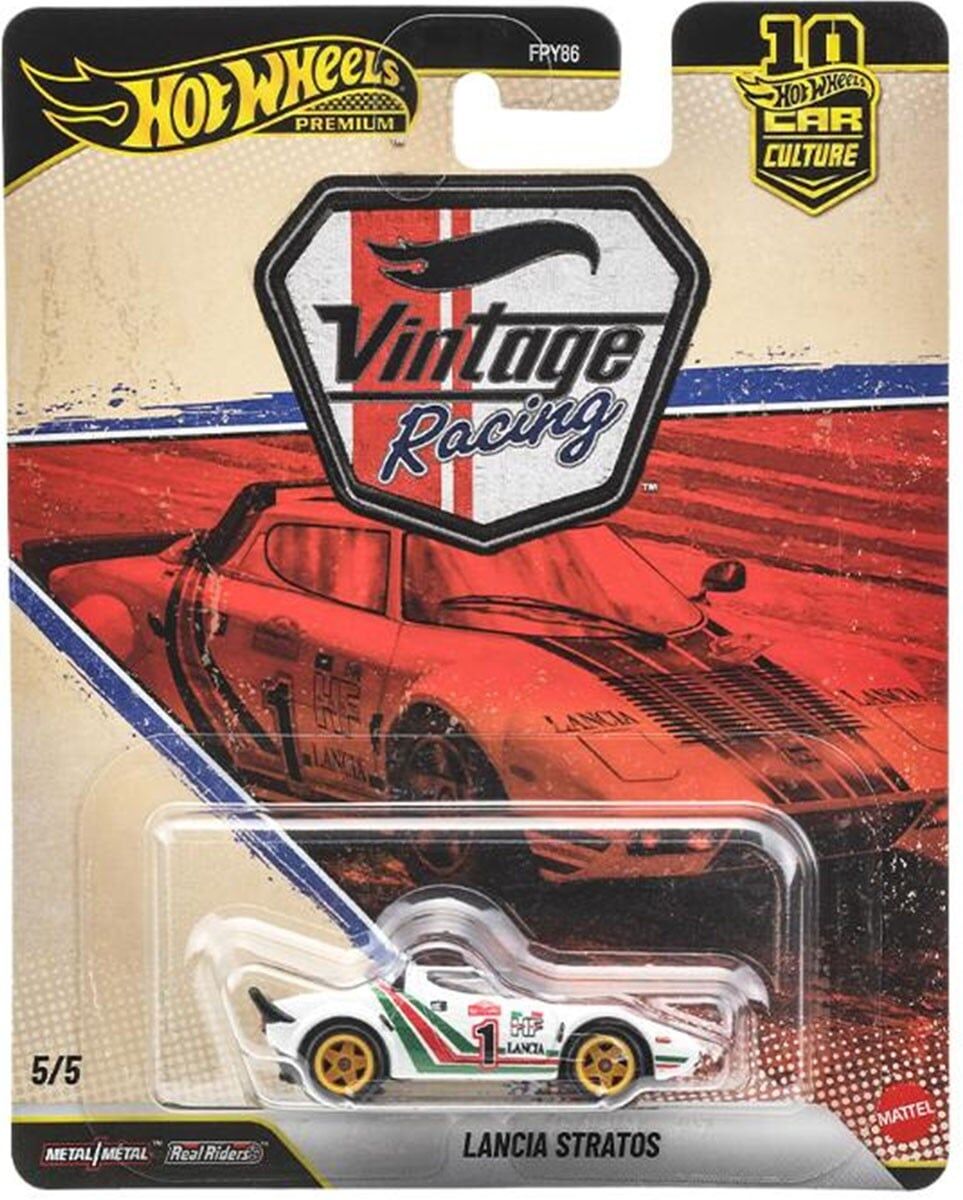 預購26/10 Hot wheels 代理版 汽車文化 Vintage Racing Lancia Stratos
