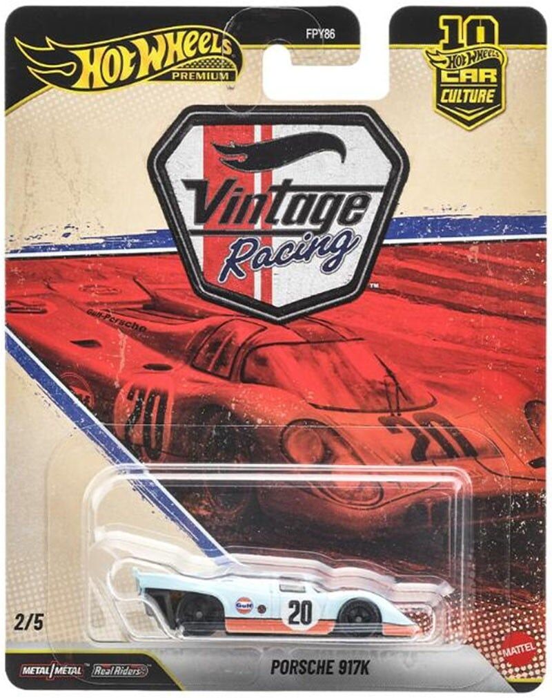 預購26/10 Hot wheels 代理版 汽車文化 Vintage Racing Porsche 917K